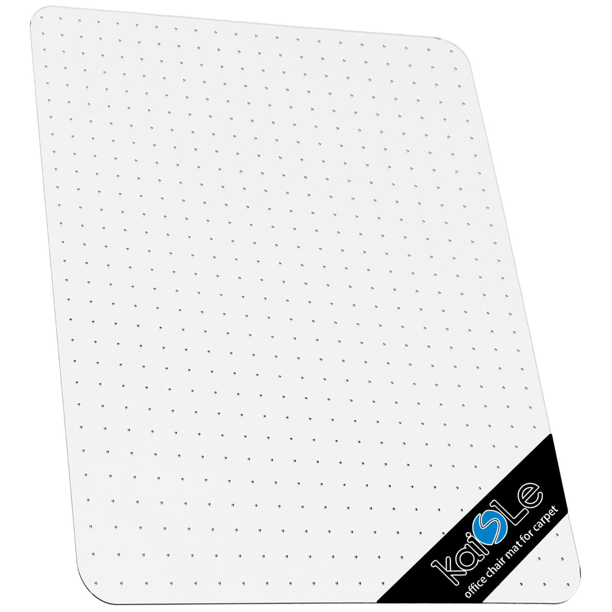 KAISLE Office Chair Mat for Carpet, 32x48 Heavy Duty Clear Plastic Rolling Chair Mat for Carpet Floor, Under Computer Desk Chair Floor Mats Protector Carpeted Floors