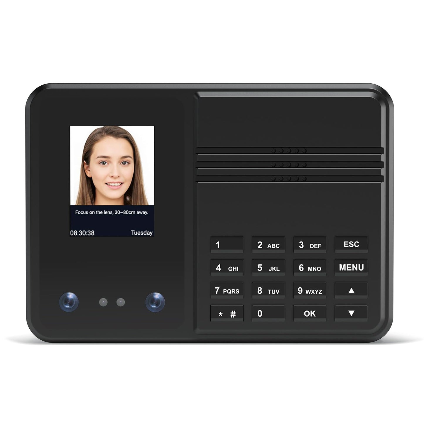 BISOFICE Time Clock Attendance Face Recognition with Password Palm Print Facial for Employees Access Control Machine Support Multi-Language System USB Port Data Management Device