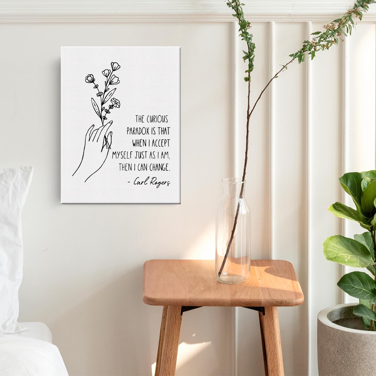 Therapy Office Decor Inspirational Canvas Wall Art Framed Mental Health Gifts Paintings Canvas Prints Poster for Home Counselor Office Treatment Psychology Room Wall Decor Artwork Decorative
