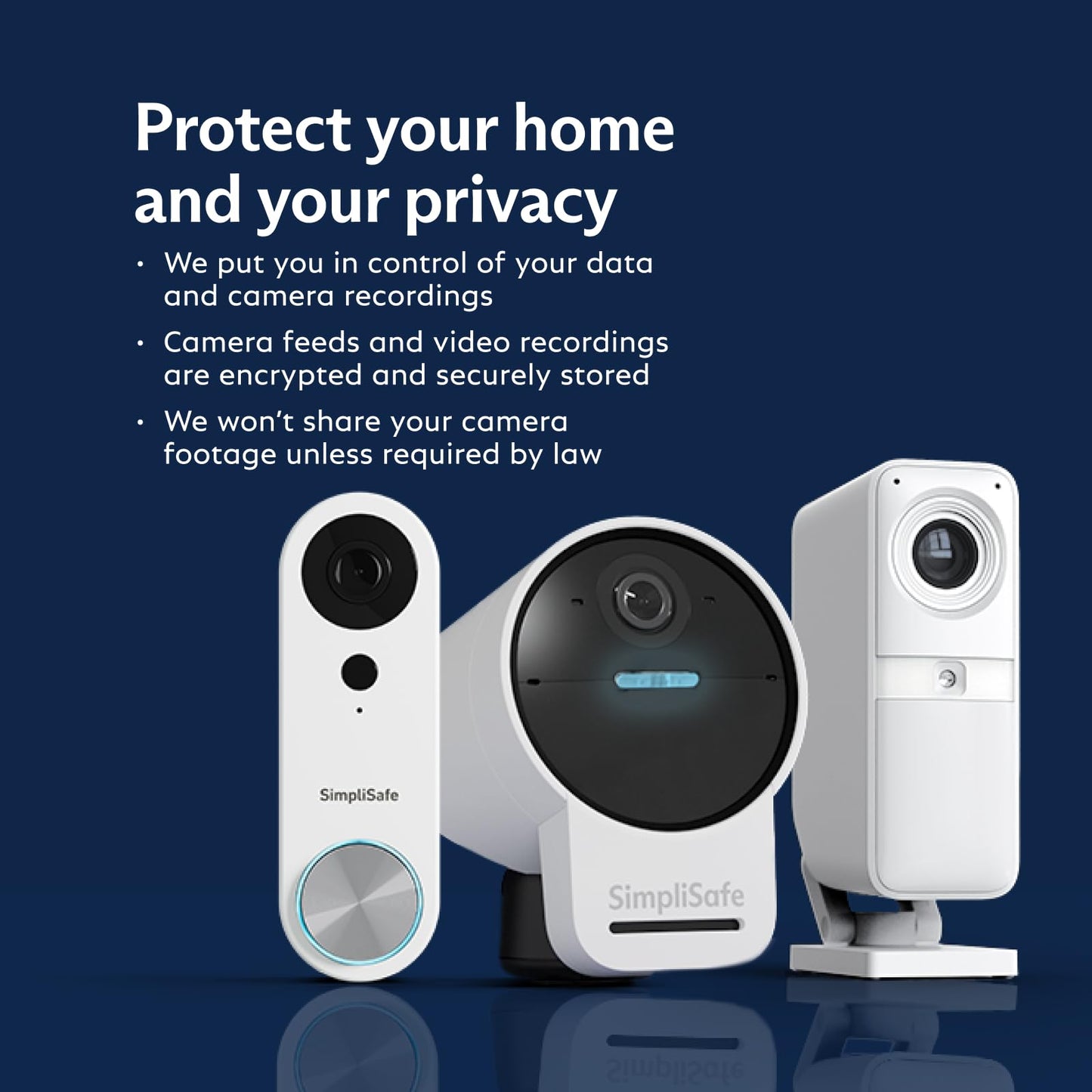 SimpliSafe 9 Piece Wireless Home Security System Gen 3 with Outdoor Camera and Wired Video Doorbell - Optional 24/7 Professional Monitoring - No Contract - Compatible with Alexa and Google Assistant
