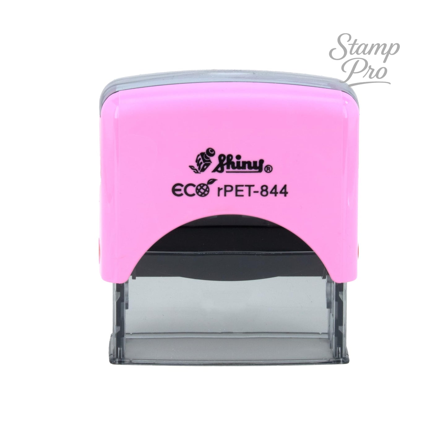 Stamp Pro Pink Self Inking 1 Line Custom Stamp – Personalized Name or Text Stamp for Home, School, Crafts & Business Use