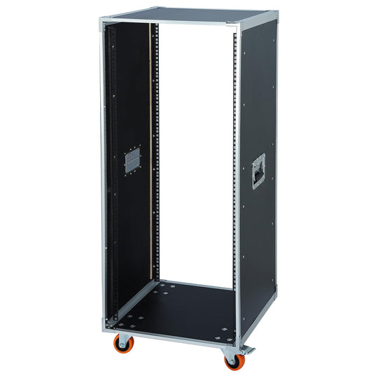 AV Gear Rack 24U Home Audio & Video Stage Stereo Equipment Storage Cabinet Stand On Wheels - 24U 19in Server IT Network Data Devices Storage Rack Cabinet - SC01-24U
