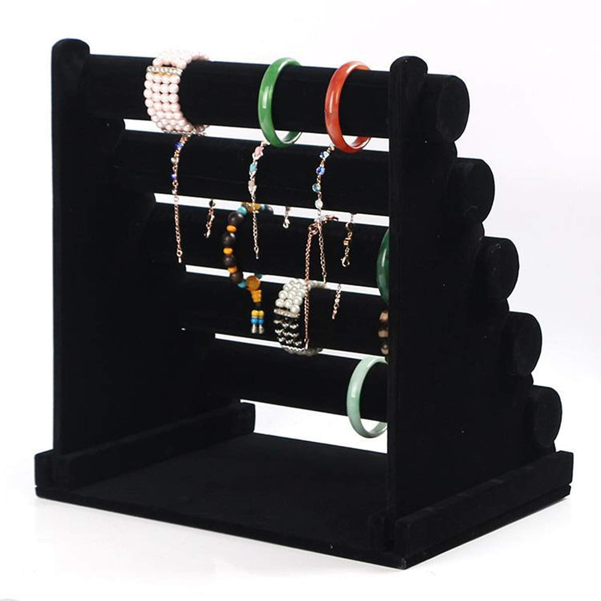 ChezMax 5 Tier Removable Jewelry Stand Bracelet, Necklace, and Watch Holder Display Rack