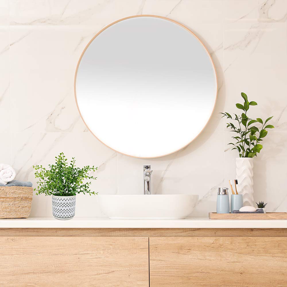 Winlyn 2 Pack Small Potted Eucalyptus Plant Artificial Plants Green Boxwood Rosemary Greenery in Modern Concrete Plant Pots