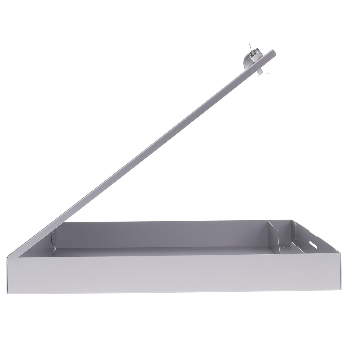 Saunders Metal Clipboard with Storage, Silver Single Layer Nursing Clipboard Folio, Letter Size Paper Organizer, Steel Clip with Self Locking Latch, Form Holder for Office, School & Work - Made in USA