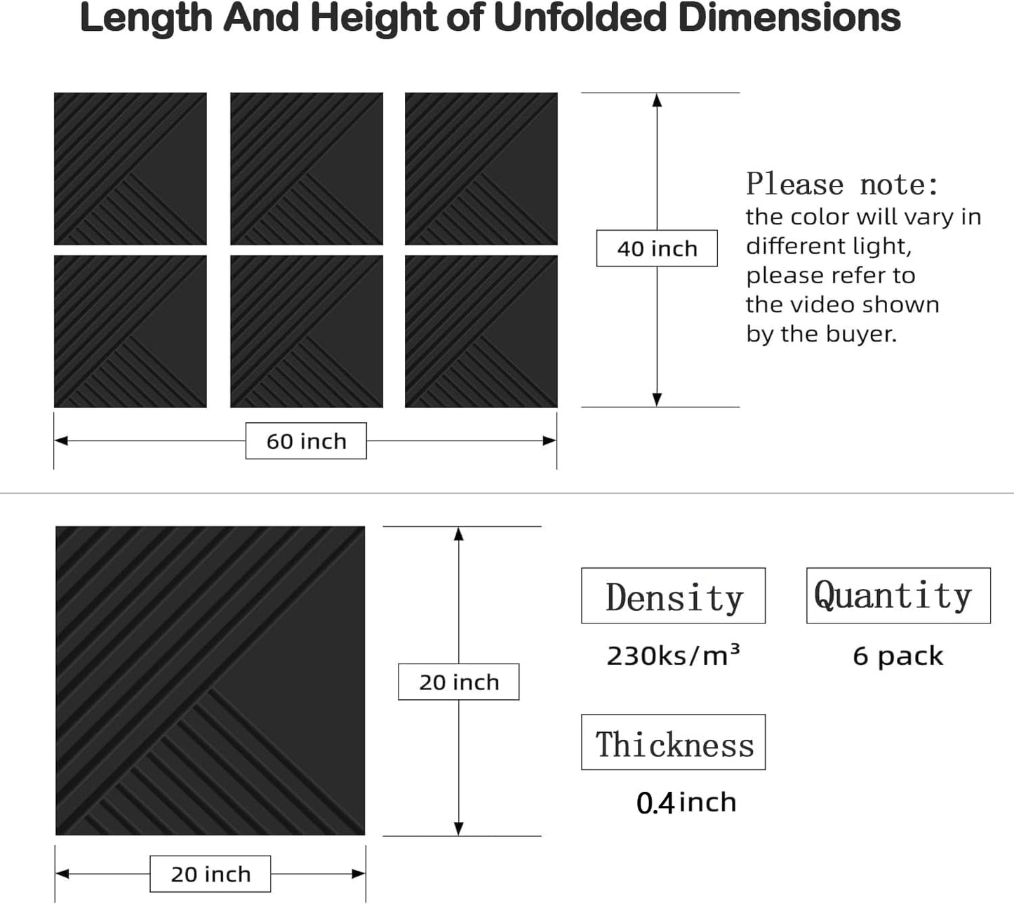 6 Pack Acoustical Wall Panels–TEMGCUAM 60" x 40" Large Art Acoustic Panels, Decorative Acoustic Panels, Sound Absorbing Wall Panels for Home, Office, Recording Studio