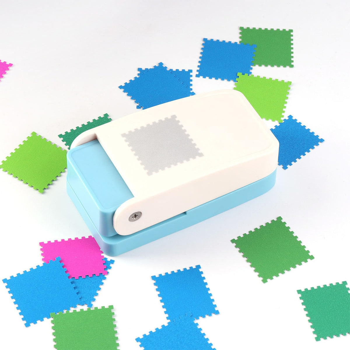 BBLING 1.5x1.25 inch Stamp Puncher Lever Type Paper Punching Machine, Used for Making Scrapbook DIY Card Making Crafts (Cannot Cut Fabric)