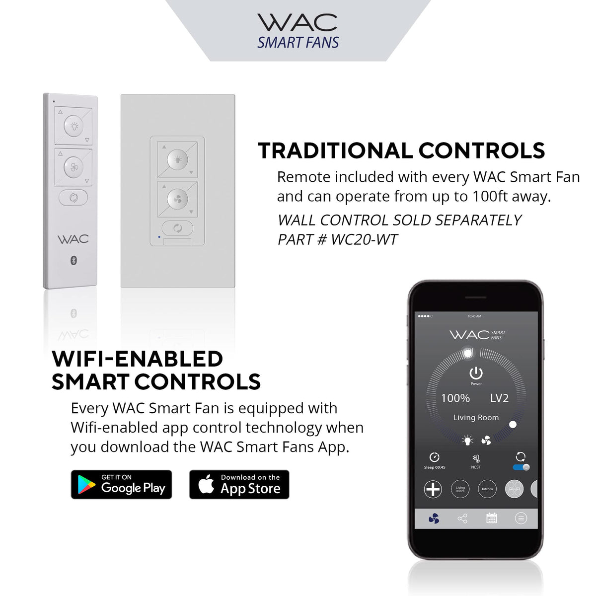 Rotary Indoor and Outdoor 5-Blade 65in Smart Home Ceiling Fan in Matte Black Soft Brass with 2700-3000-4000-5000K Selectable LED Light Kit and Remote Control works with iOS or Android WAC App