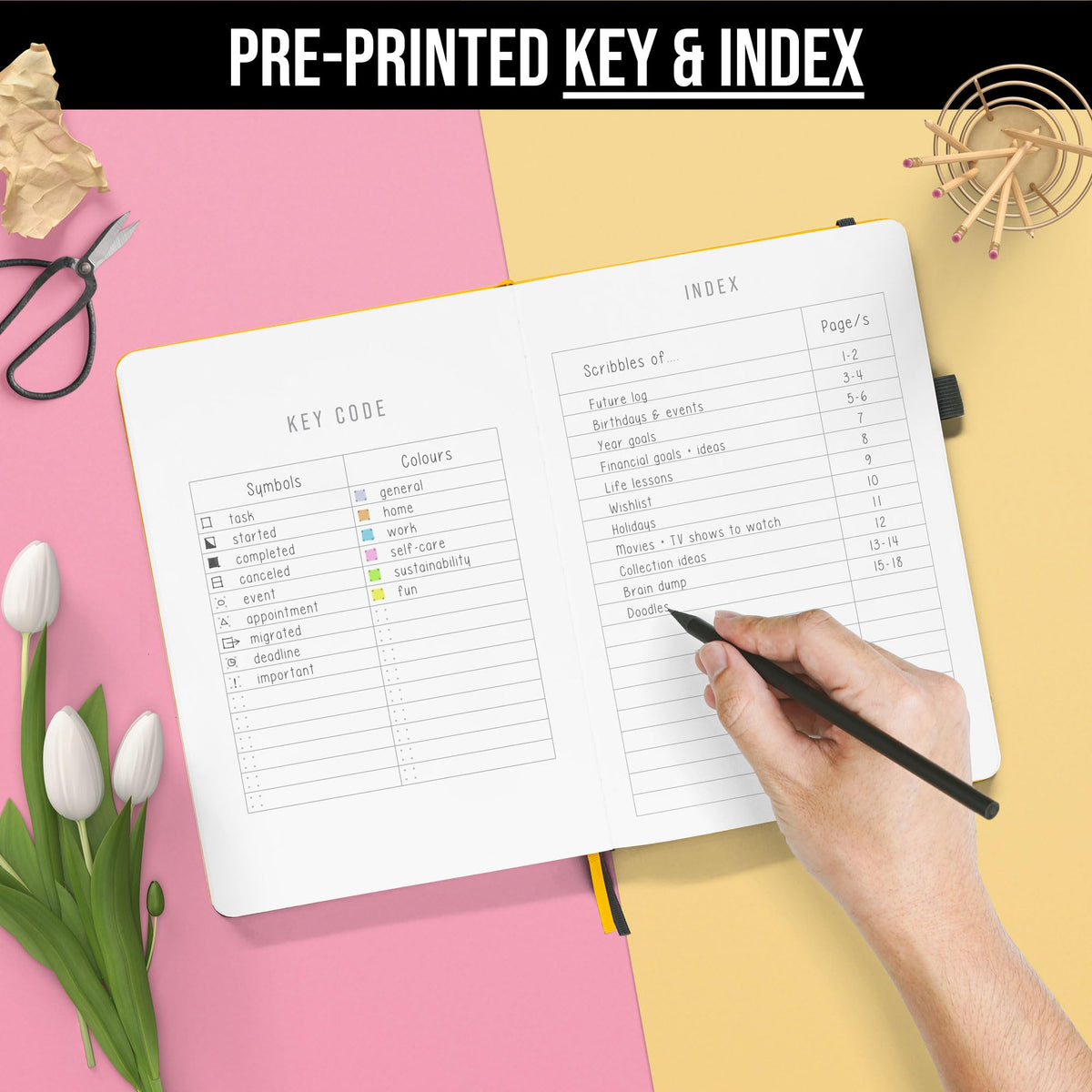Bullet Dotted Journal Dot Grid Notebook | B6 Daily Journaling Small Pocket Notebooks for Writing | 120gsm Thick Paper, Hard cover, Lay Flat Binding | 4 x 5.8 Journals Cuaderno Libretas de apuntes