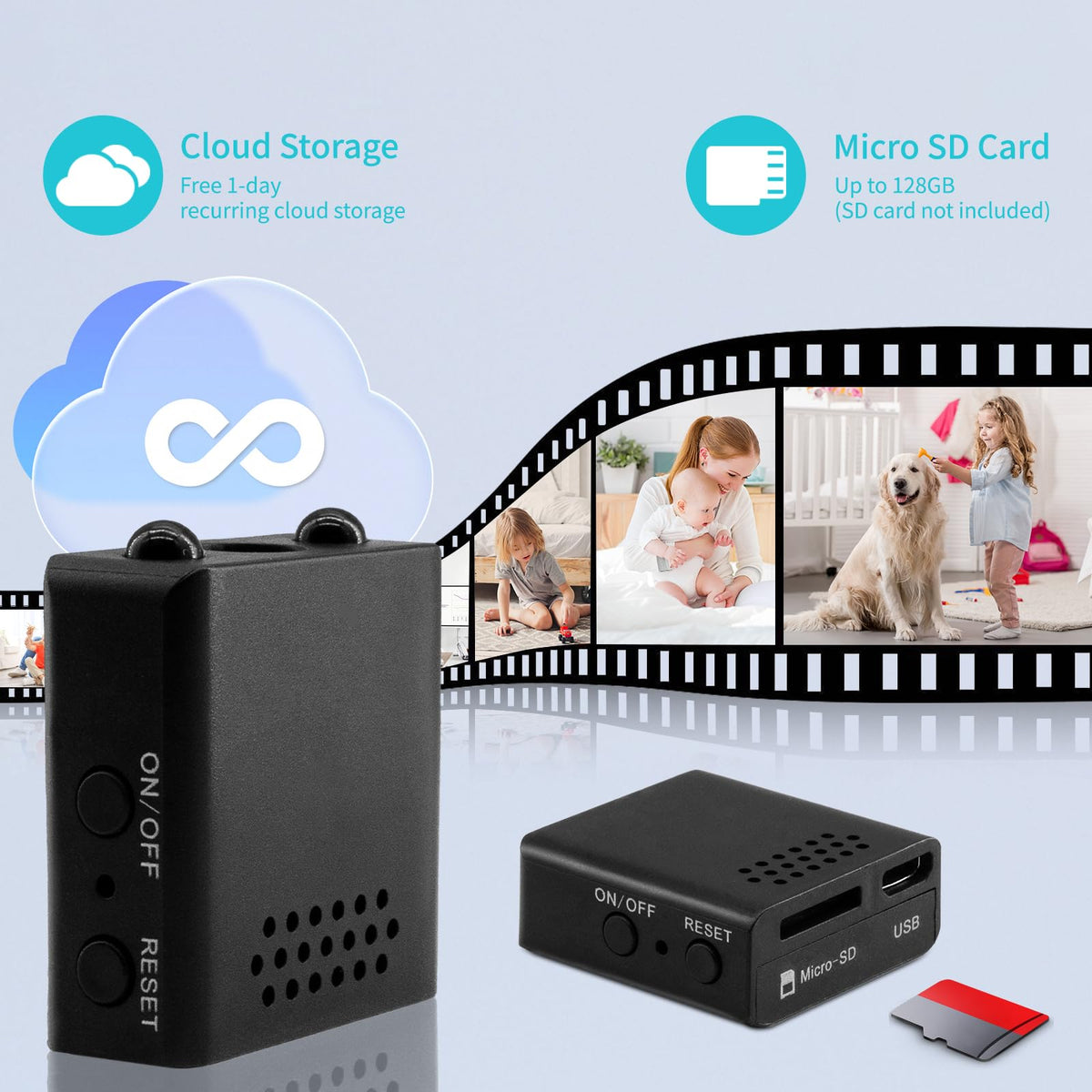 Mini Security Indoor HD Camera 2026 Only 0.5 Inch Small Home WiFi 1080P Micro Nanny Cam with Wide Angle,Cloud & SD Storage,Night Vision,Can No Need WiFi Cams Indoor Tiny Cameras for House Outdoor