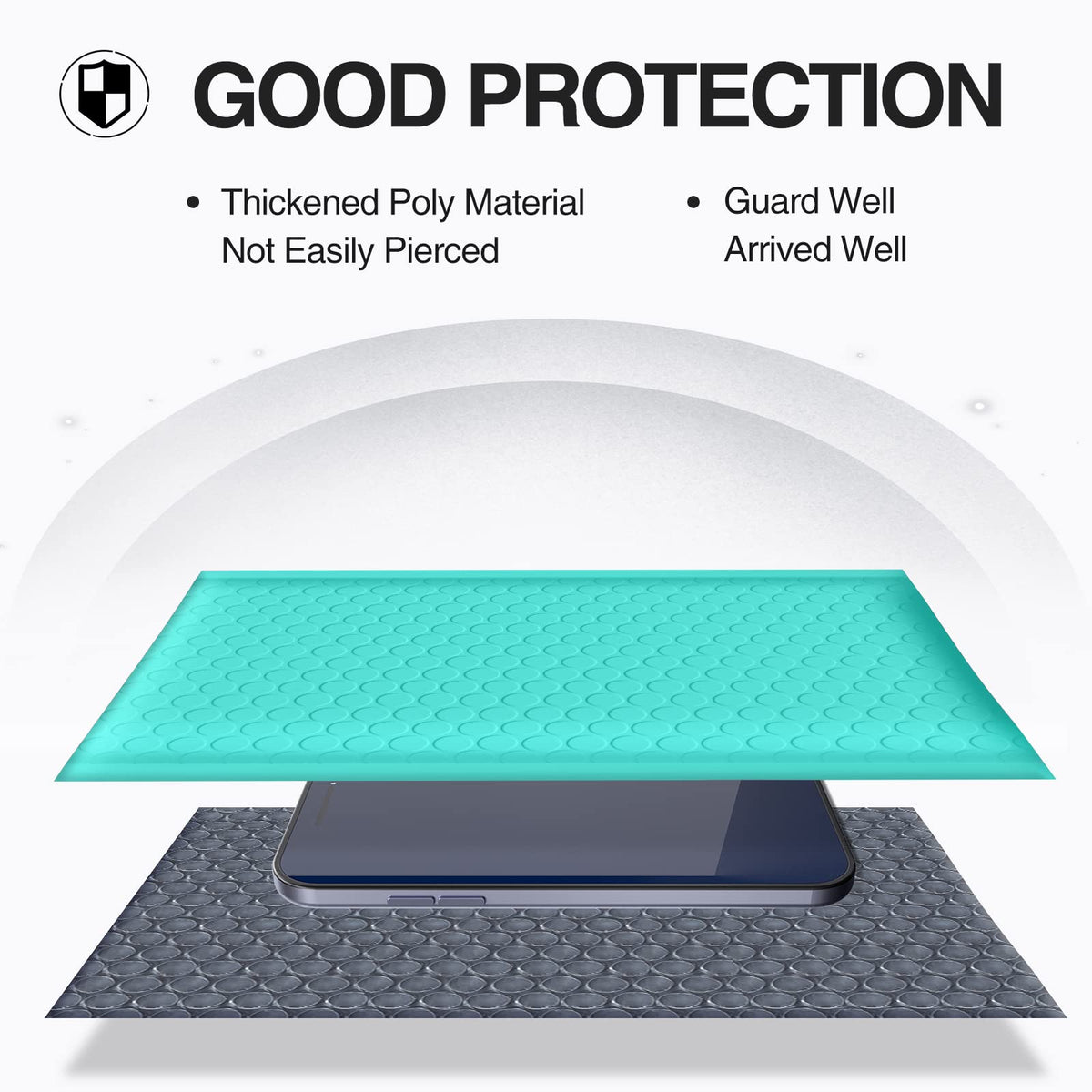 UCGOU Bubble Mailers 6x10 Inch Teal 25 Pack Usable Size 6x9" Padded Envelopes Small Business Mailing Packages Opaque Self Seal Adhesive Waterproof Boutique Shipping Bag for Jewelry Makeup Supplies #0