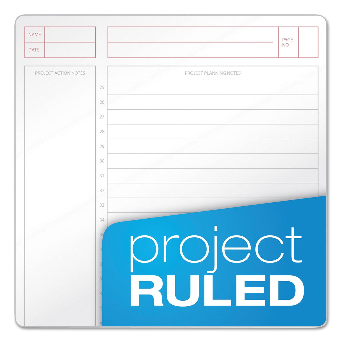 TOPS Products Aion Planner, Side Wirebound, 8-1/2"x6-3/4", 100 Sheets, Black (TOP63828),White
