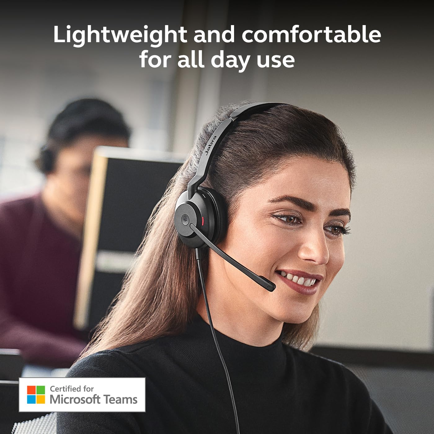 Jabra Evolve2 30 SE (2025 Version) Wired Single-Ear Headphones with Microphone – Computer Headset - USB-A and USB-C Cable - Microsoft Teams Certified - Works with All Meeting Platforms – Black