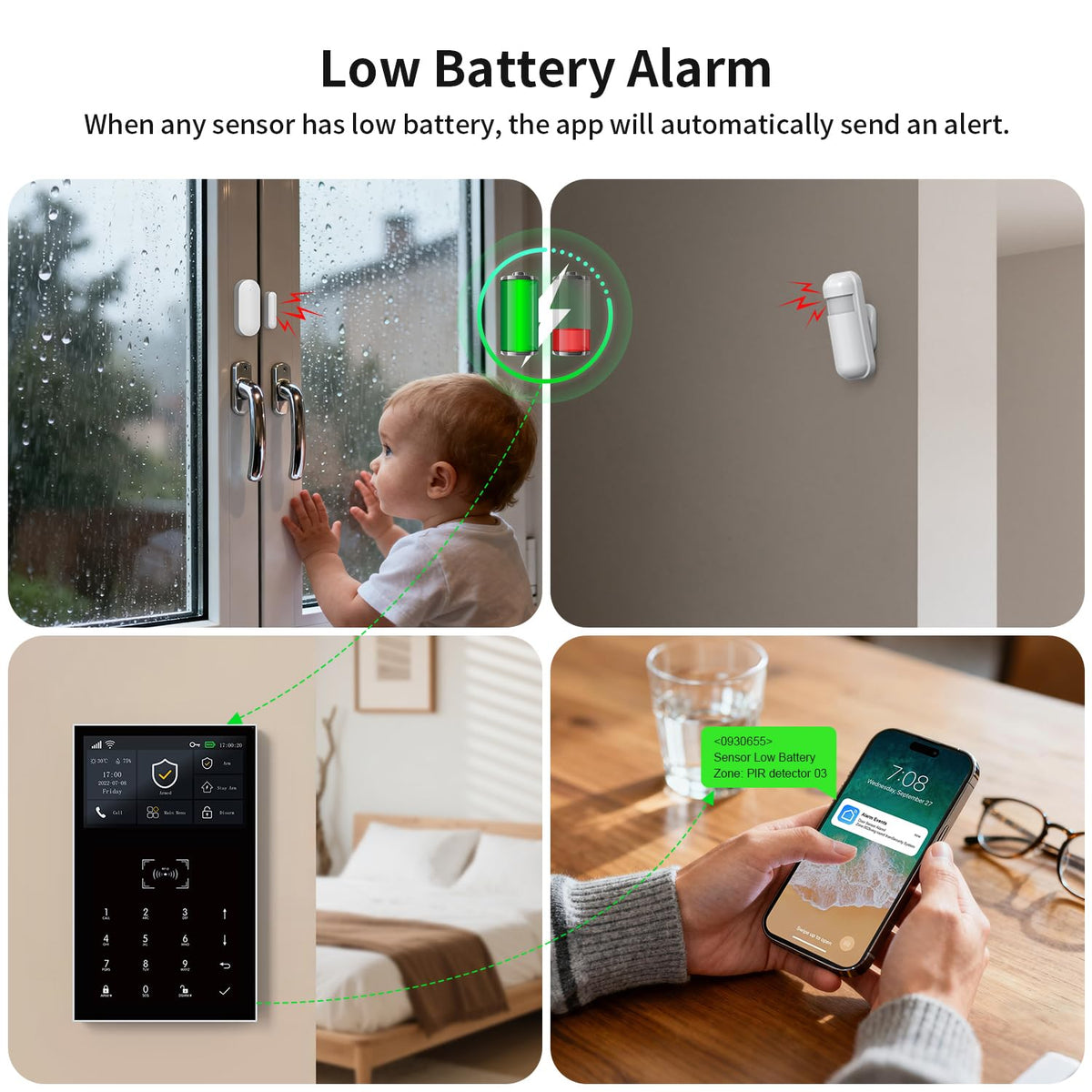 PGST 2026 Home Alarm System,120dB Alarm System with WiFi+GSM/4G & Real-Time APP Alert,Easy to Install Door/Window Motion Alarms Sensors,for Apartment,Kids Safety,Office NO Monthly Fees
