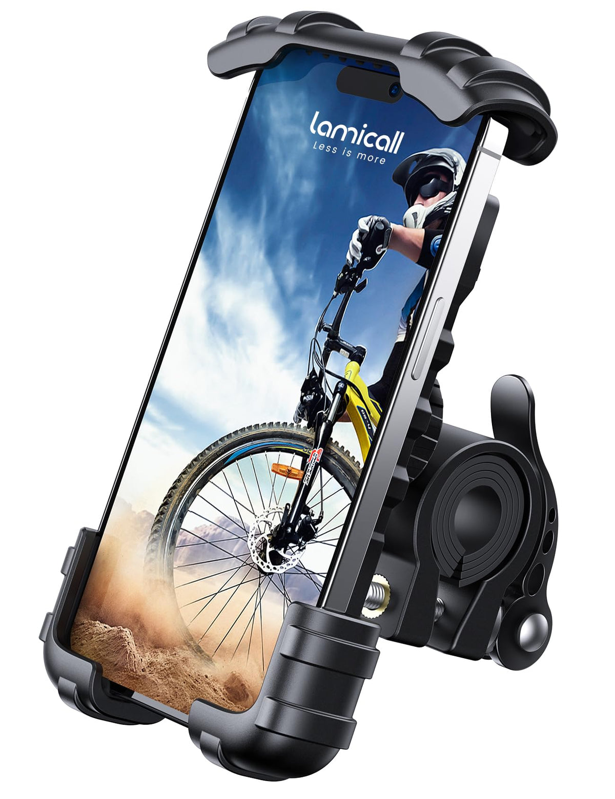 Lamicall Bike Phone Holder, Motorcycle Mount - Motorcycle Phone Holder, Handlebar Cell Phone Clamp, E-Bike Scooter Phone Clip for 4.7-6.8" Smartphones, iPhone 17 Air Pro Max, 16 15 Plus Mothers Day