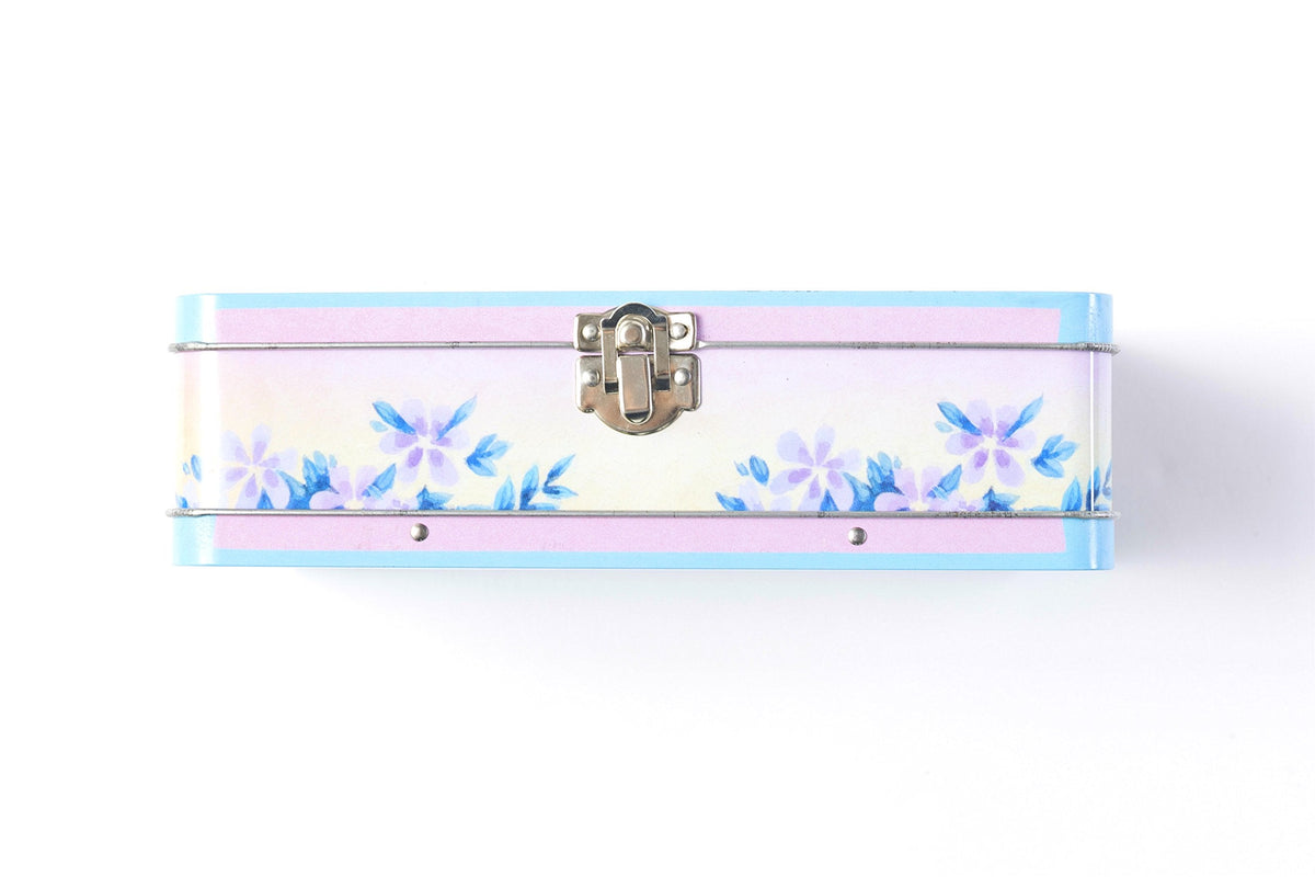 DAHO Metal Storage Box with Hinge for Office, School, Home, Makeup, Arts & Crafts and Accessories (Enjoy the Ride)
