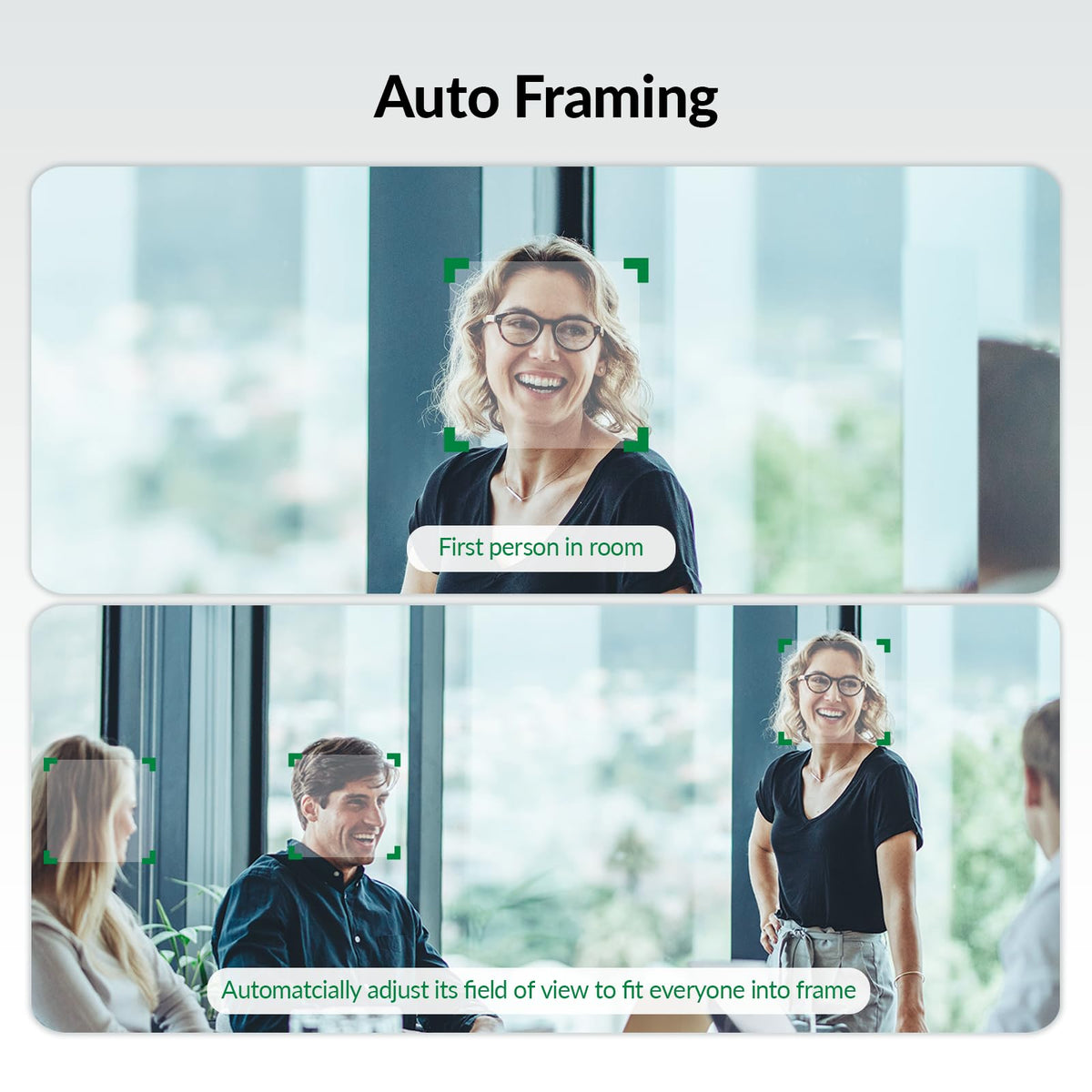 4K Conference Room Camera System with AI Auto Framing, Speaker & Presenter Tracking, Magnetic Privacy Cover, 120° Wide Angle, 5X Zoom, 4-Mic Array & Dual Speakers, USB for Teams, Zoom, Google Meet