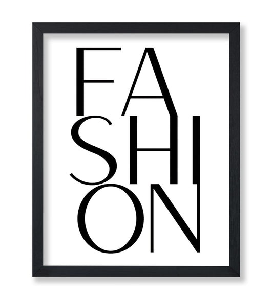 Poster Master Fashion Poster - Typography Print - Trendy Wall Art - Modern Art - Gift for Men, Women & Fashionista - Minimal Wall Decor for Living Room, Bedroom or Office - 8x10 UNFRAMED Wall Art