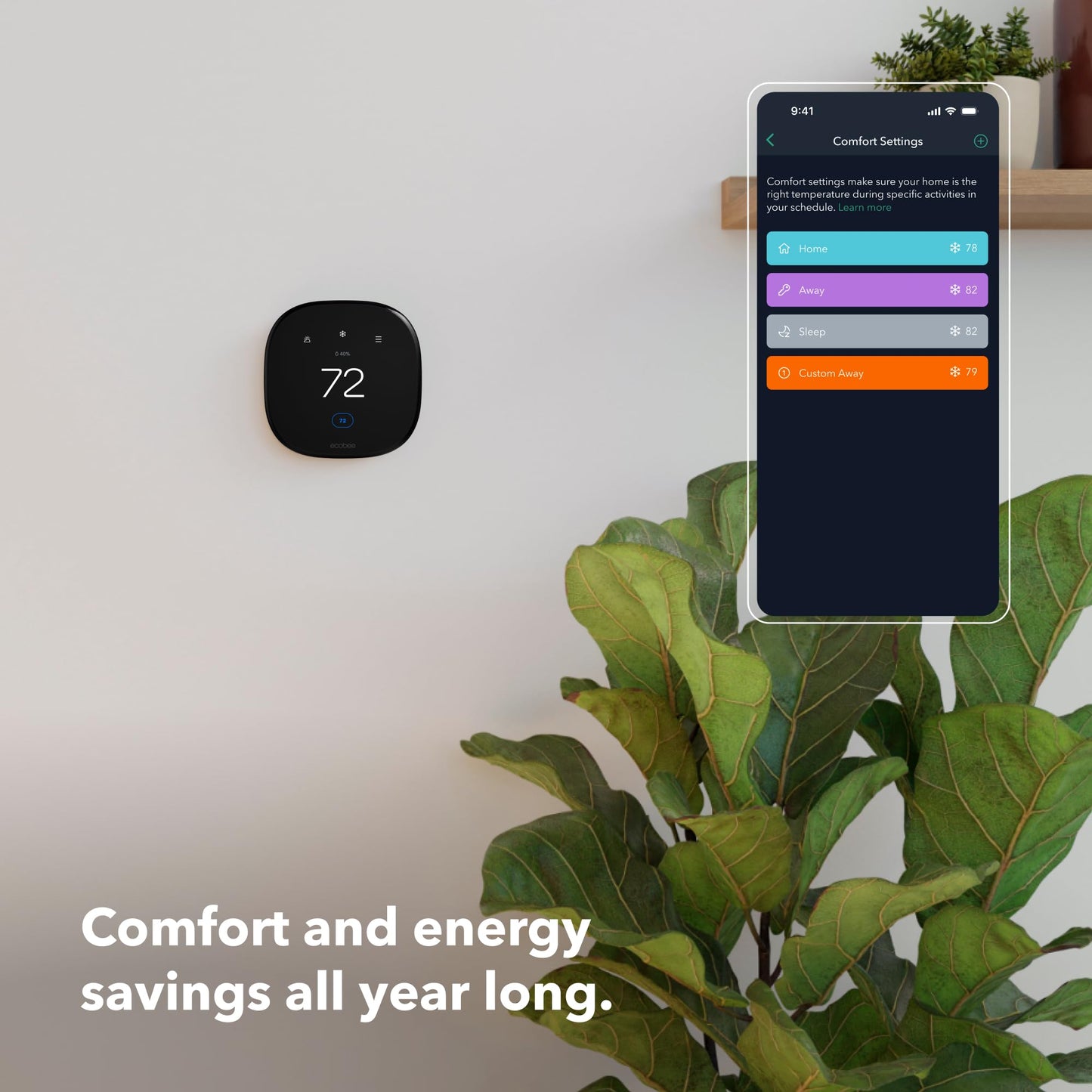 ecobee Smart Thermostat Enhanced - Programmable Wifi Thermostat - Works with Siri, Alexa, Google Assistant - Energy Star Certified - Smart Home