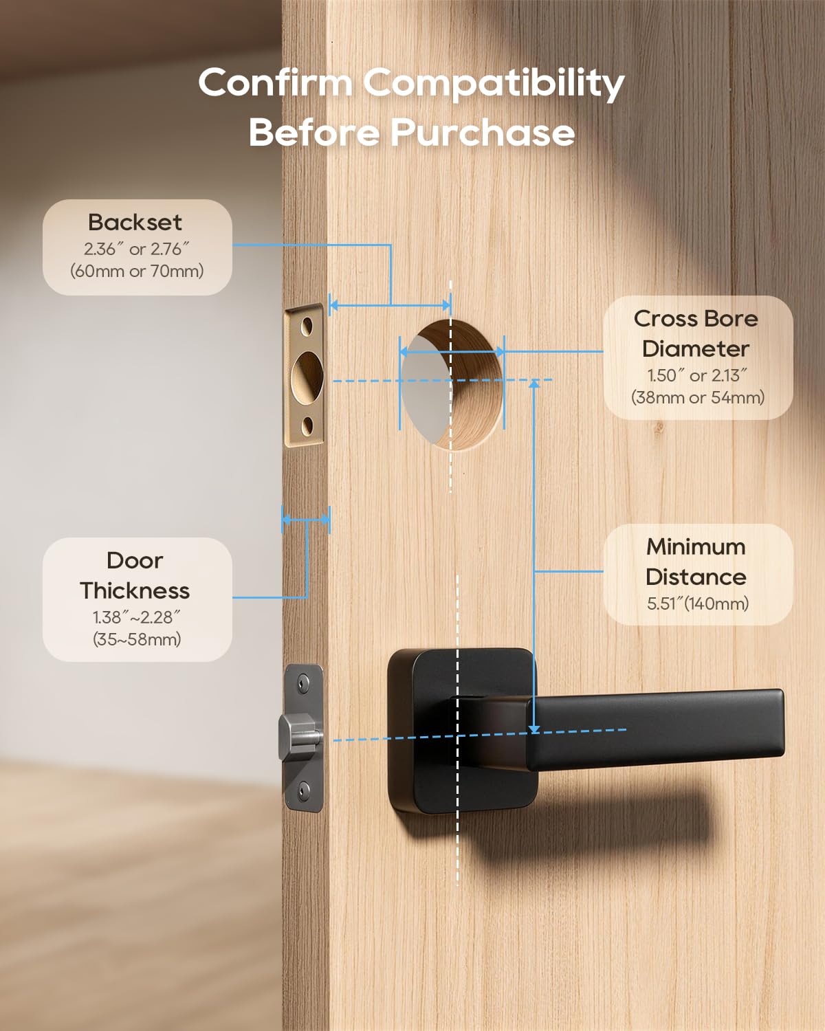 DREAME Wi-Fi Smart Door Lock for Front Door A10, Matter Over Thread, Works with Apple Home, Alexa, Google, AI Fingerprint Keyless Deadbolt Set, Geofencing Auto Unlock, BHMA Grade 2, IP65 Waterproof