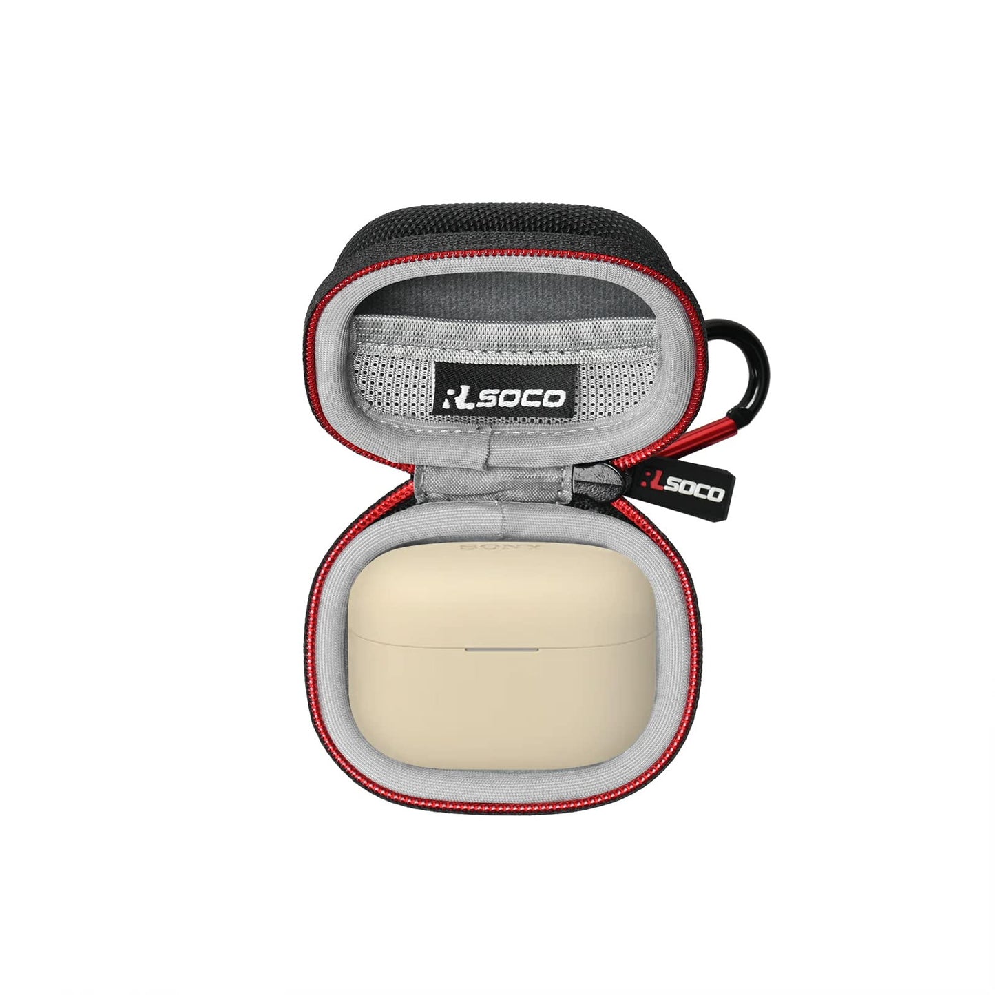 RLSOCO Hard Case for Sony Linkbuds WF-L900 / for Sony LinkBuds S Truly Wireless Earbud Headphones | Shockproof, Dustproof, Water-Resistant Storage Pouch, with Sturdy Metal Hook (Case Only)