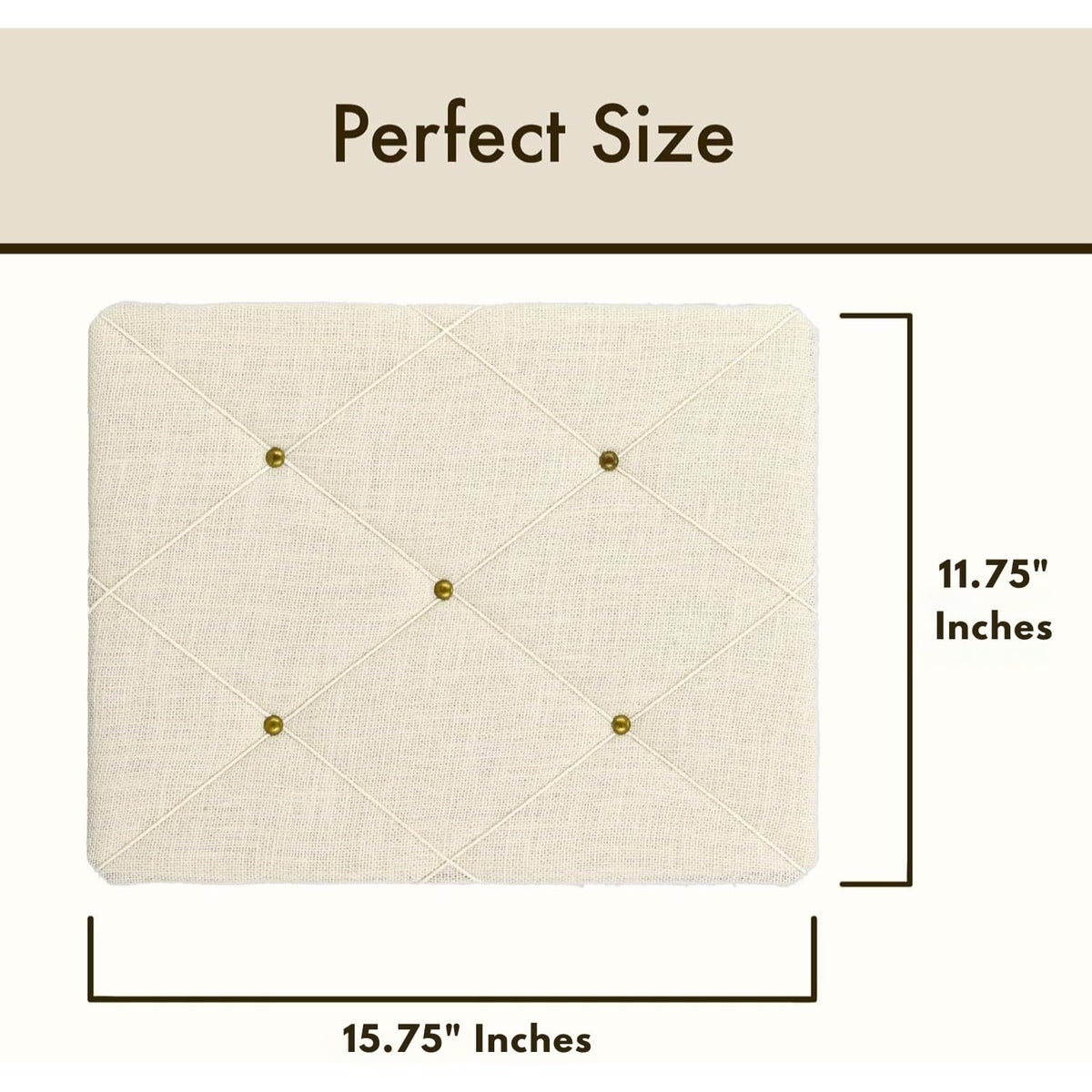 White Burlap Covered with Criss-Cross Twine Bulletin Picture & Memo Board, 11.75 x 15.75