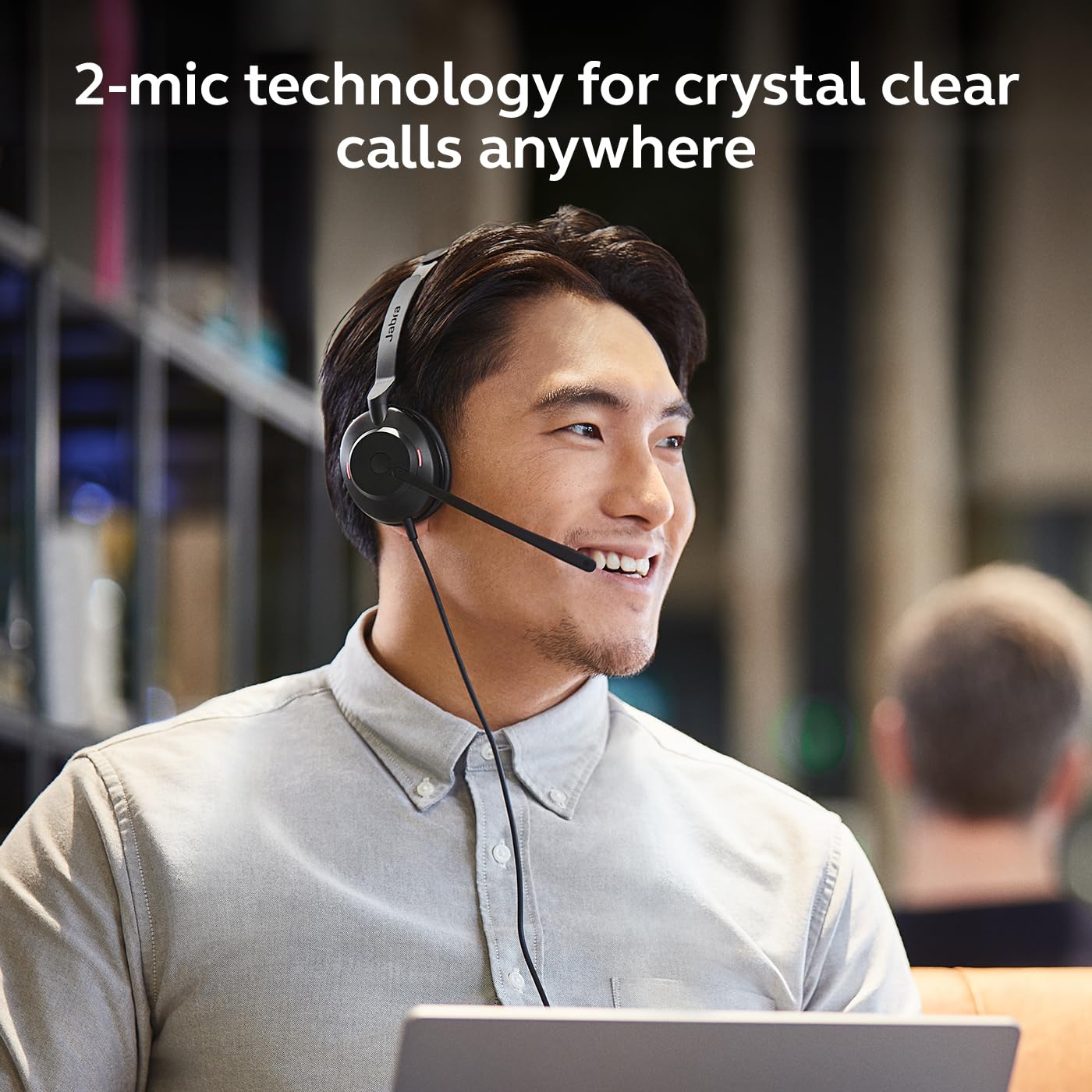 Jabra Evolve2 30 SE (2025 Version) Wired Dual-Ear Headset with Microphone for Work – Computer Headset - New USB-A and USB-C Cable - Goes with All Online Meeting Platforms - Black