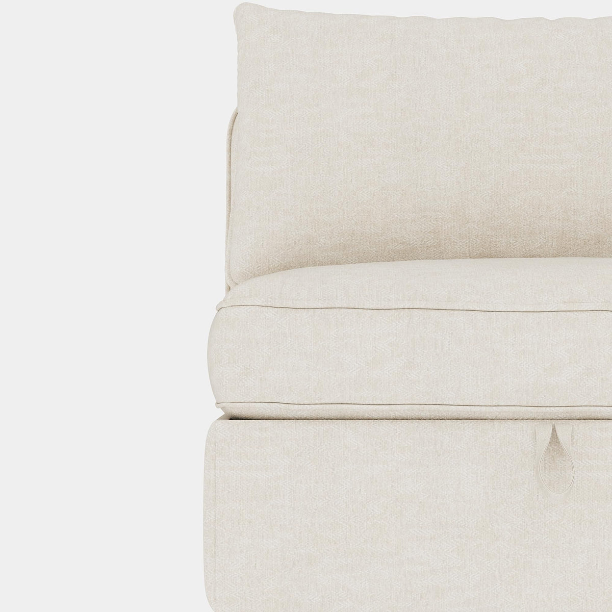 GDFStudio 2 Pieces Armless Loveseat Sofa with Storage, Convertible Small Couches for Small Spaces with Back Cushions, Modular Fabric Deep Seat Home Sofa for Living Room Office Apartment, Beige