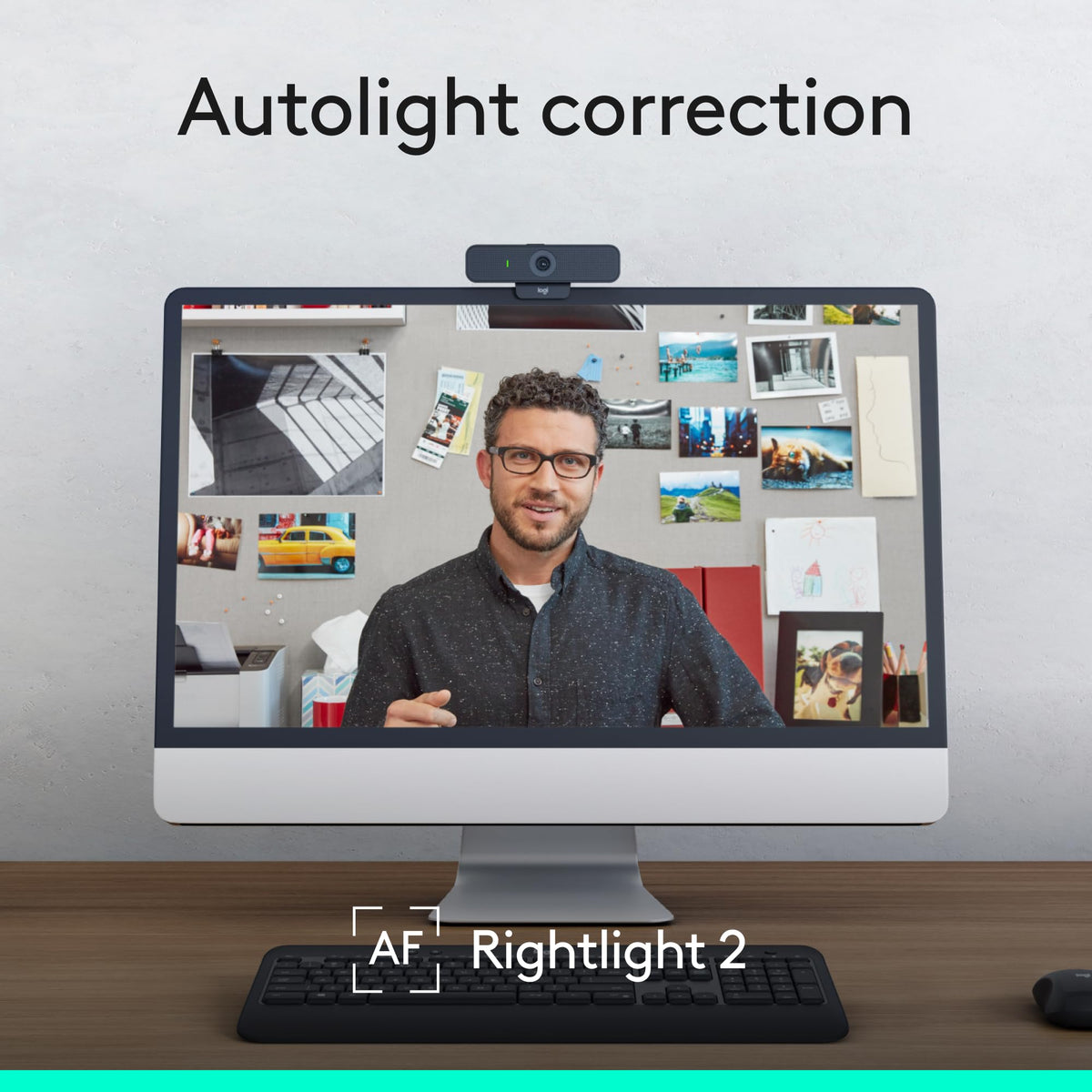 Logitech C925e Business Webcam, HD 1080p/30fps Video, Light Correction, Autofocus, Clear Audio, Privacy Shutter, Works with Microsoft Teams, Google Meet, Skype, WebEx, Cisco - Black