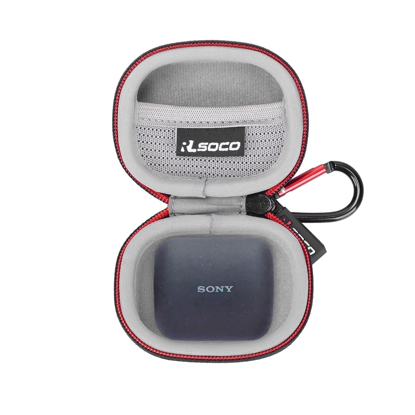 RLSOCO Hard Case for Sony Linkbuds WF-L900 / for Sony LinkBuds S Truly Wireless Earbud Headphones | Shockproof, Dustproof, Water-Resistant Storage Pouch, with Sturdy Metal Hook (Case Only)