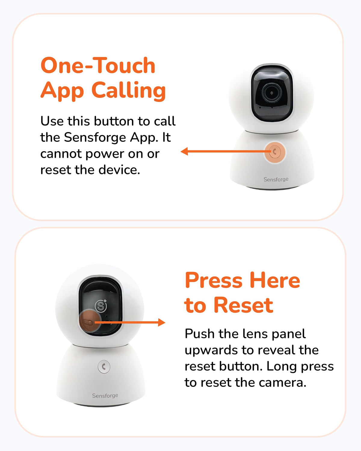 SensForge 2.5K Pan-Tilt Security Camera, 360° Dual-Band WiFi Camera for Home, Free AI Human & Pet Detection, 2-Day Cloud + 64GB SD Storage, Two-Way Talk, Optional AI + Storage Upgrade (1, White)