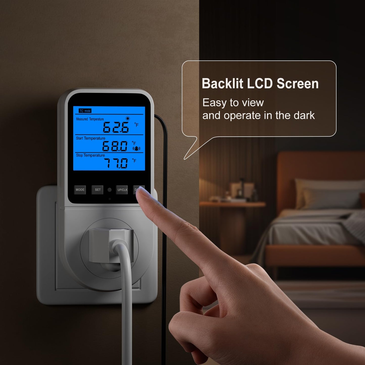INKBIRDPLUS Plug in Thermostat Timer with Cycle Time Period Control, Heating/Cooling