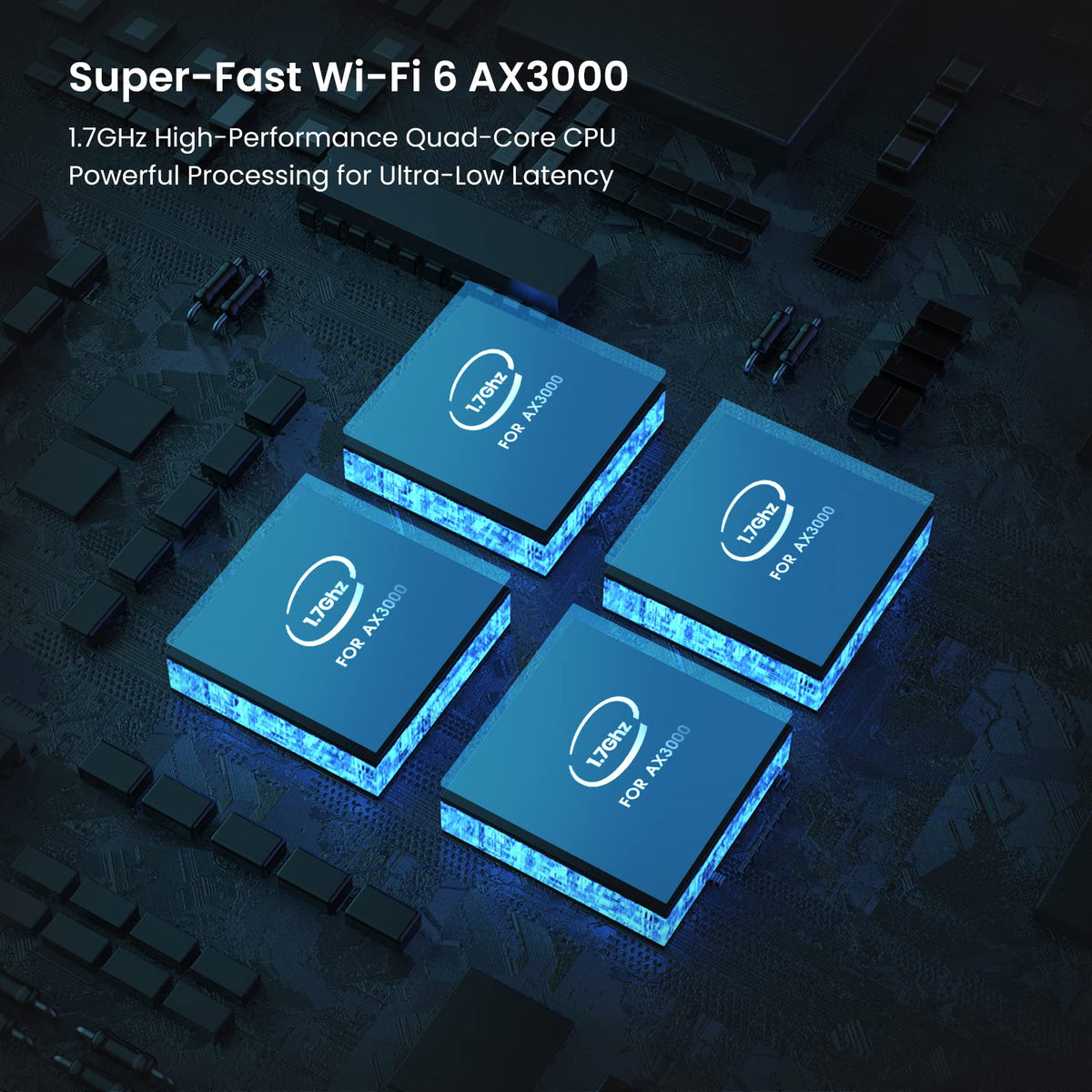 Tenda AX3000 Mesh WiFi 6 System Nova MX12-5000 sq.ft WiFi Coverage - Dual-Band Mesh Network for 160+ Devices - 3 Gigabit Ports per Unit Support Auto-backhaul- 2-Pack