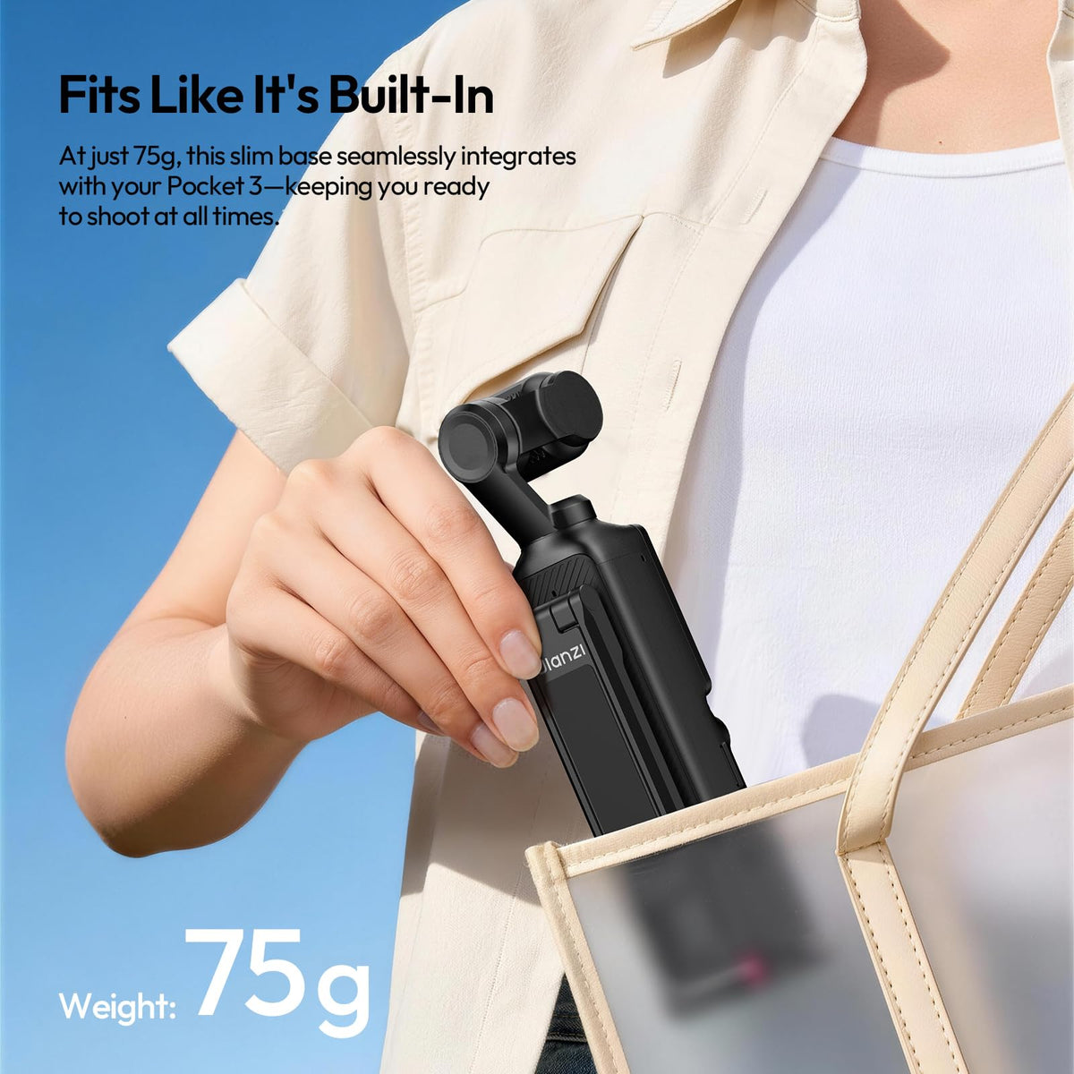 ULANZI MA66 Camera Tripod Compatible with DJI OSMO Pocket 3/Pocket 4,Quick Release Camera Stand with 1/4 Mount,Uka & Arca-Swiss Magnetic Foldable Selfie Stick,Mantis Hook Stand for Desktop Video Live