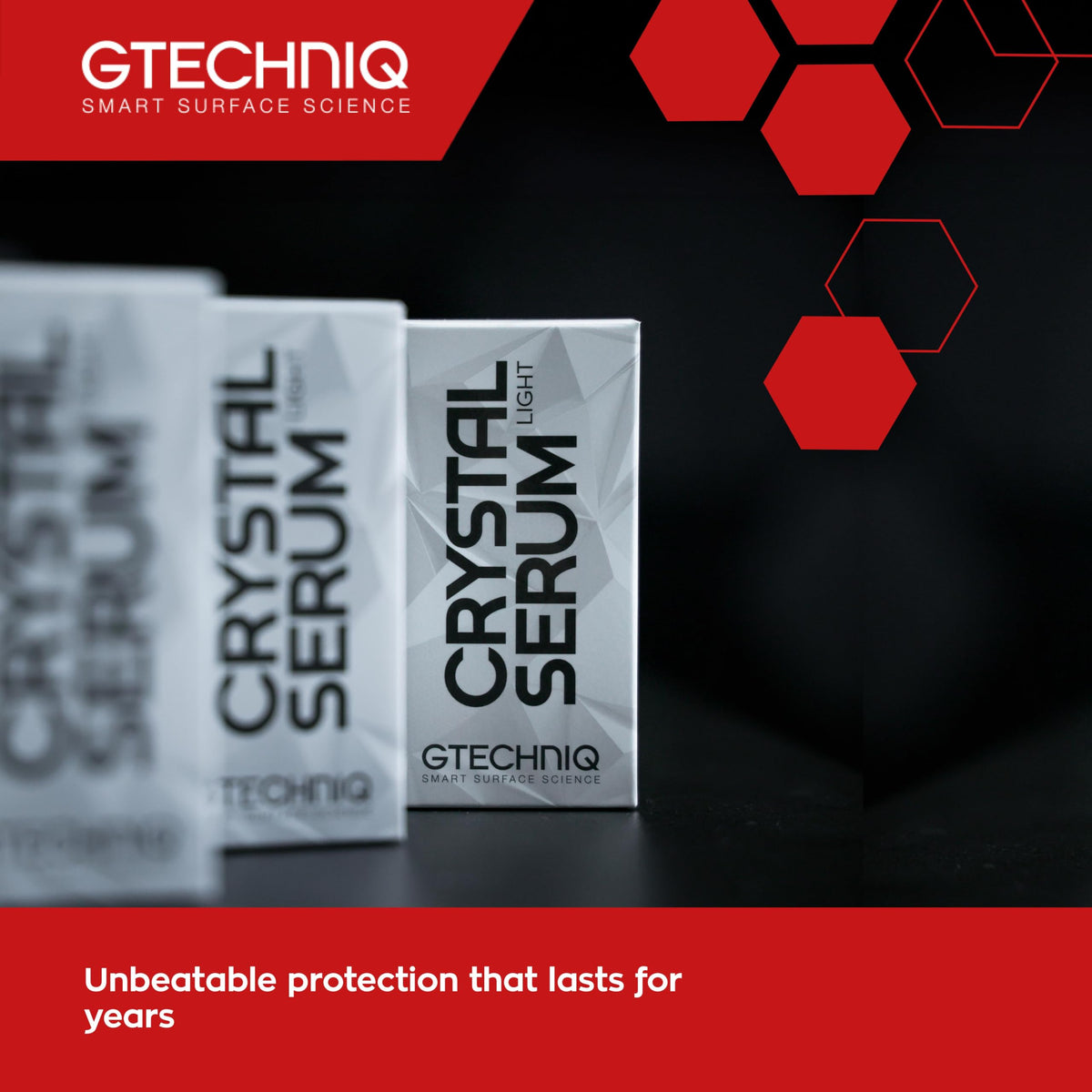 Gtechniq Crystal Serum Light Ceramic Coating for Cars, Protect Car Paintwork, High Shine, Easy to Apply, 50ml (Sufficient for 1 Med-Large Car)-3-5 Years Durability