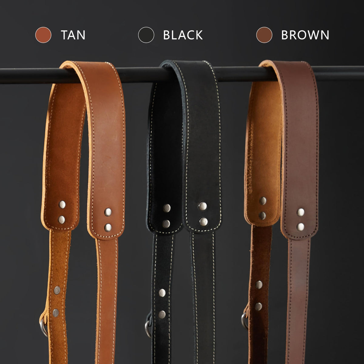 Padwa Lifestyle Green Single Camera Harness Strap for One Camera - Professional Single Full Grain Leather Camera Harness with Thick Padded,Quick Release Gear DSLR Camera Straps for Photographers