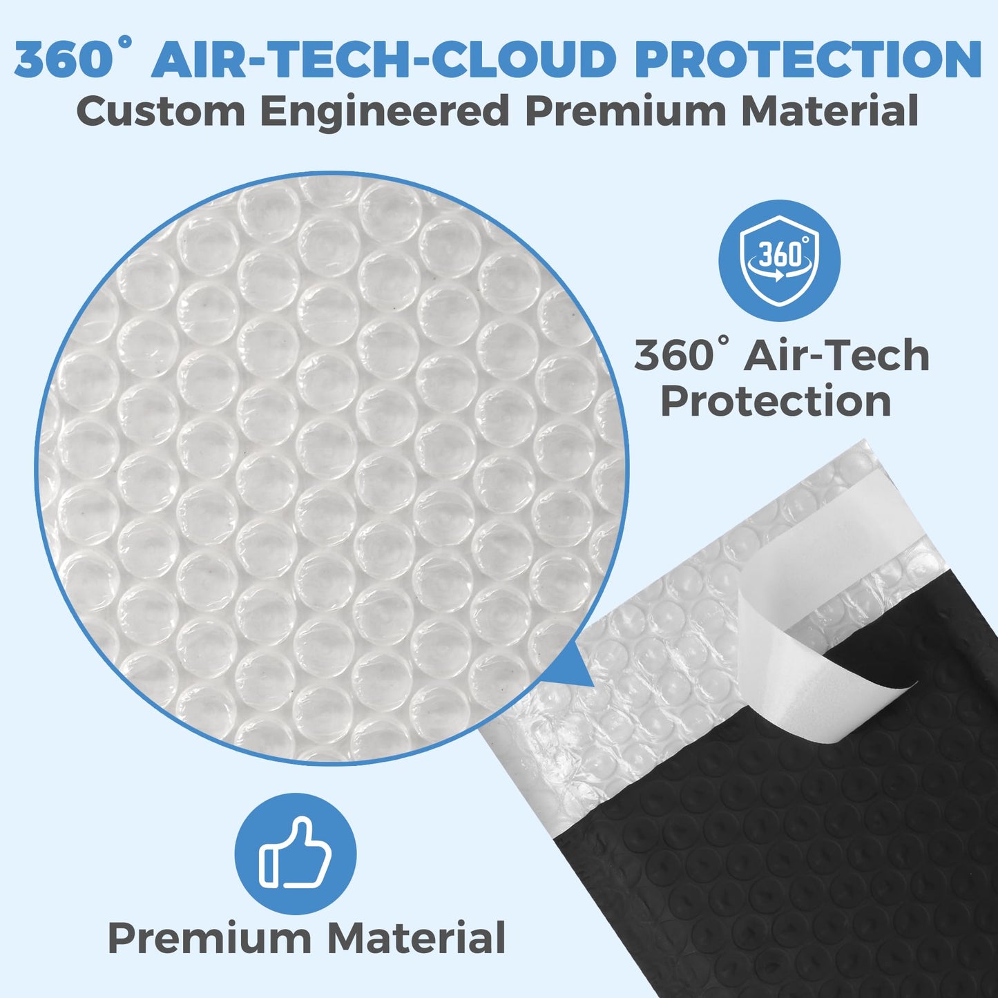 110-Pack Bubble Mailer 4'' x 8'' - Self-Sealing Waterproof Small Mailing Envelopes Padded Lightweight Shipping Bags for Accessories, Small Parts, Jewelry, Trading Cards, Compact Items 4x7 Usable Space