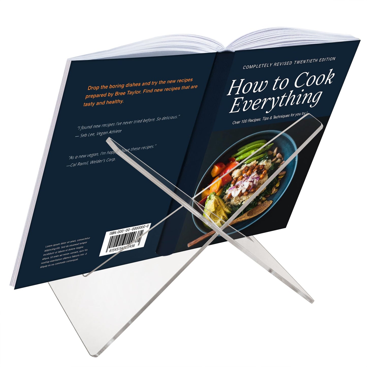 Americanflat Acrylic Easel Stand - 10" Tabletop Easel and Plate Stand - Lightweight Display Holders for Photos, Cards, Frames, Books, Magazines, Albums - Home or Office Decor