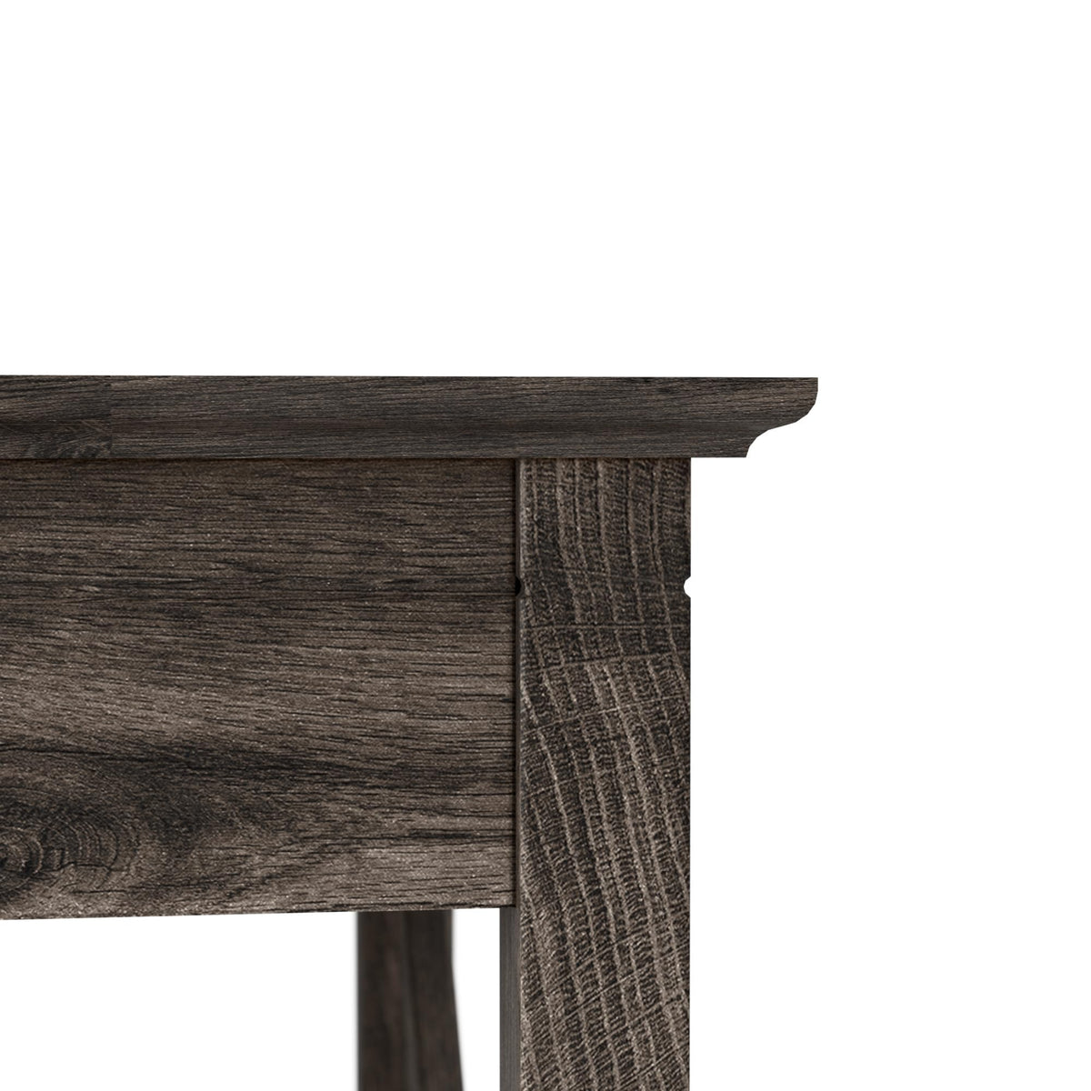 Bush Home Key West 60W Modern Farmhouse L Shaped Desk in Dark Gray Hickory, 60-Inch Corner Computer Table for Home Office Workspace