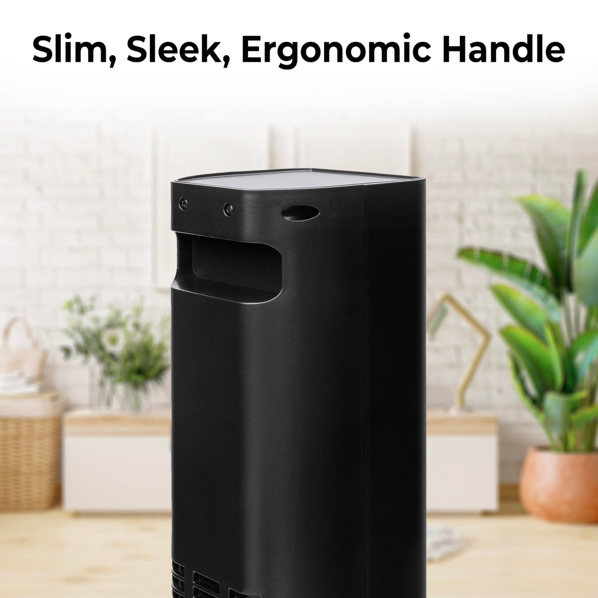 Comfort Zone 30-Inch Oscillating Tower Space Heater with Remote Control – 1500W High Velocity Ceramic Heater, Digital LCD Thermostat, 12-Hour Timer, ECO Mode, Safety Tip-Over & Overheat Protection