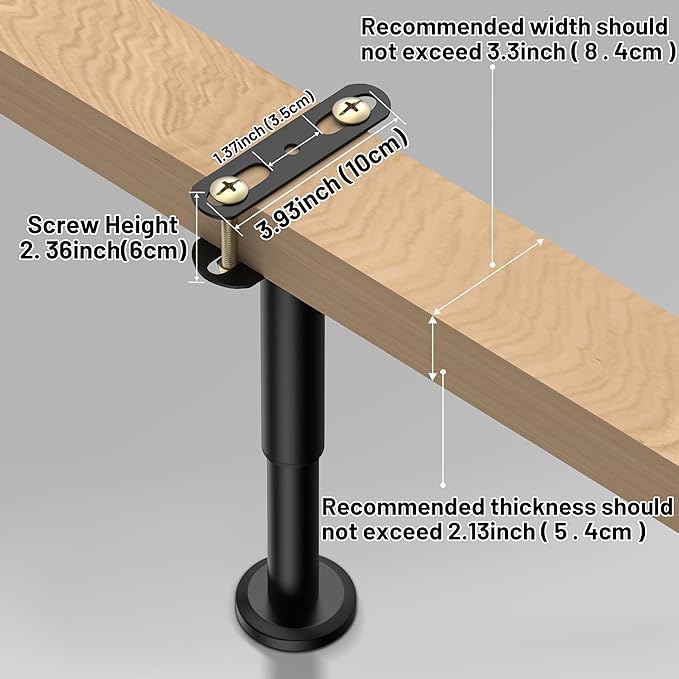 Wlrrcwdttc 6 Pcs Adjustable Height Bed Support Legs 7.08-12.6 inch, Bed Frame