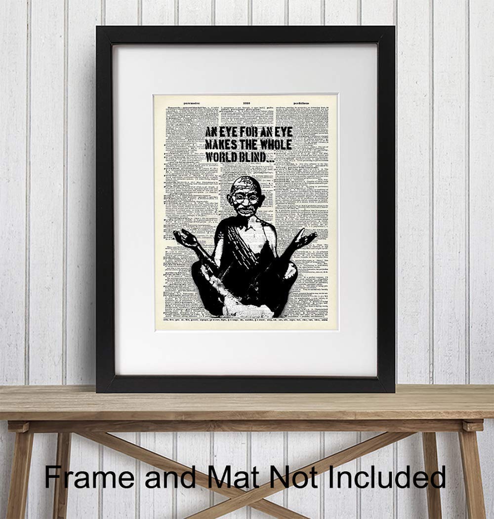 Graffiti Inspirational Quote - Urban Street Art, Wall Art Poster - Great Motivational Gift for Zen, Buddha, Buddhism, Yoga, Meditation Fans - Chic Home, Studio, Office Decorations - 8x10 Photo Print