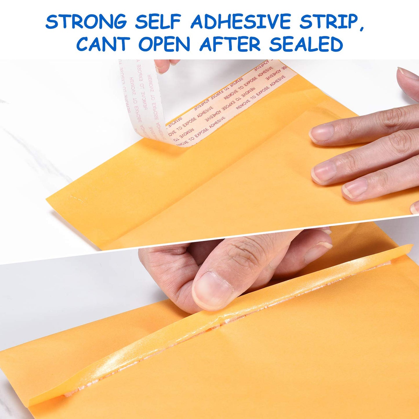 Pacific Mailer Bubble Mailer #0 Kraft Bubble Mailers Strong Adhesion Padded Envelopes Packaging for Small Business [7.25x9 (Usable Size 6.5"x9"), Self Seal, Pack of 50]