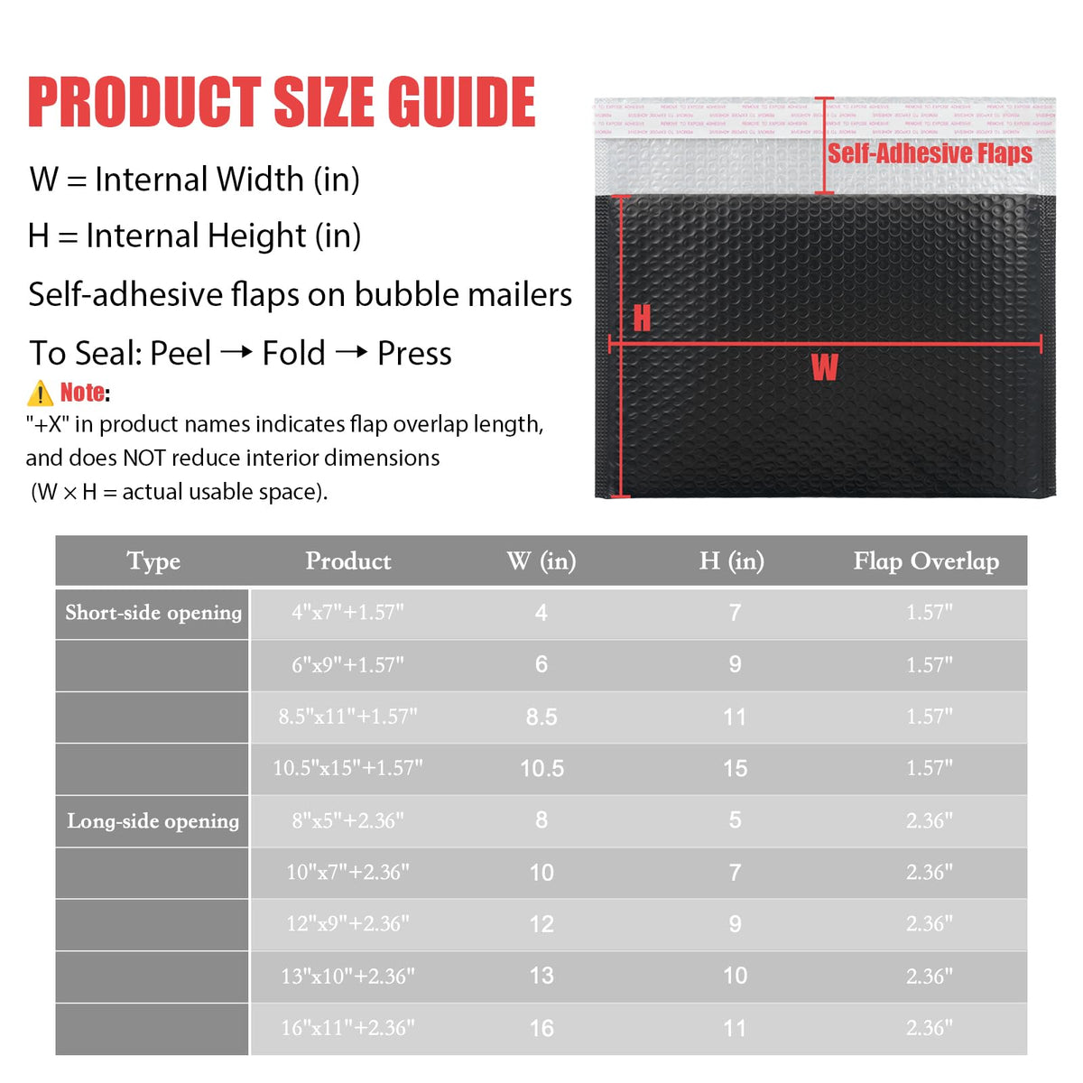 KeePack Black Bubble Mailers 13 x 10 + 2.36 Inch,Padded Envelopes, Shipping Envelopes,40 Per Box