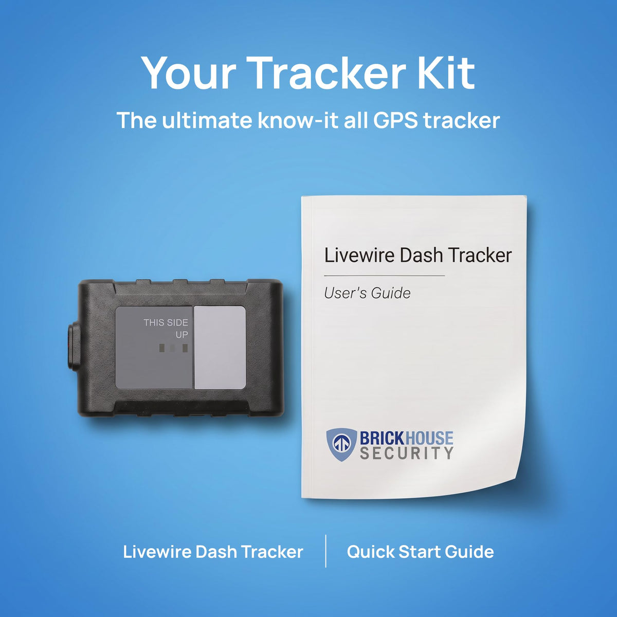 Brickhouse Security Livewire 4 4G LTE Auto GPS Tracker, Real Time Vehicle and Fleet Tracking, Geofencing, & Speed Alerts for Car & Trailer Vehicles, No Batteries Required, Subscription Plans Available