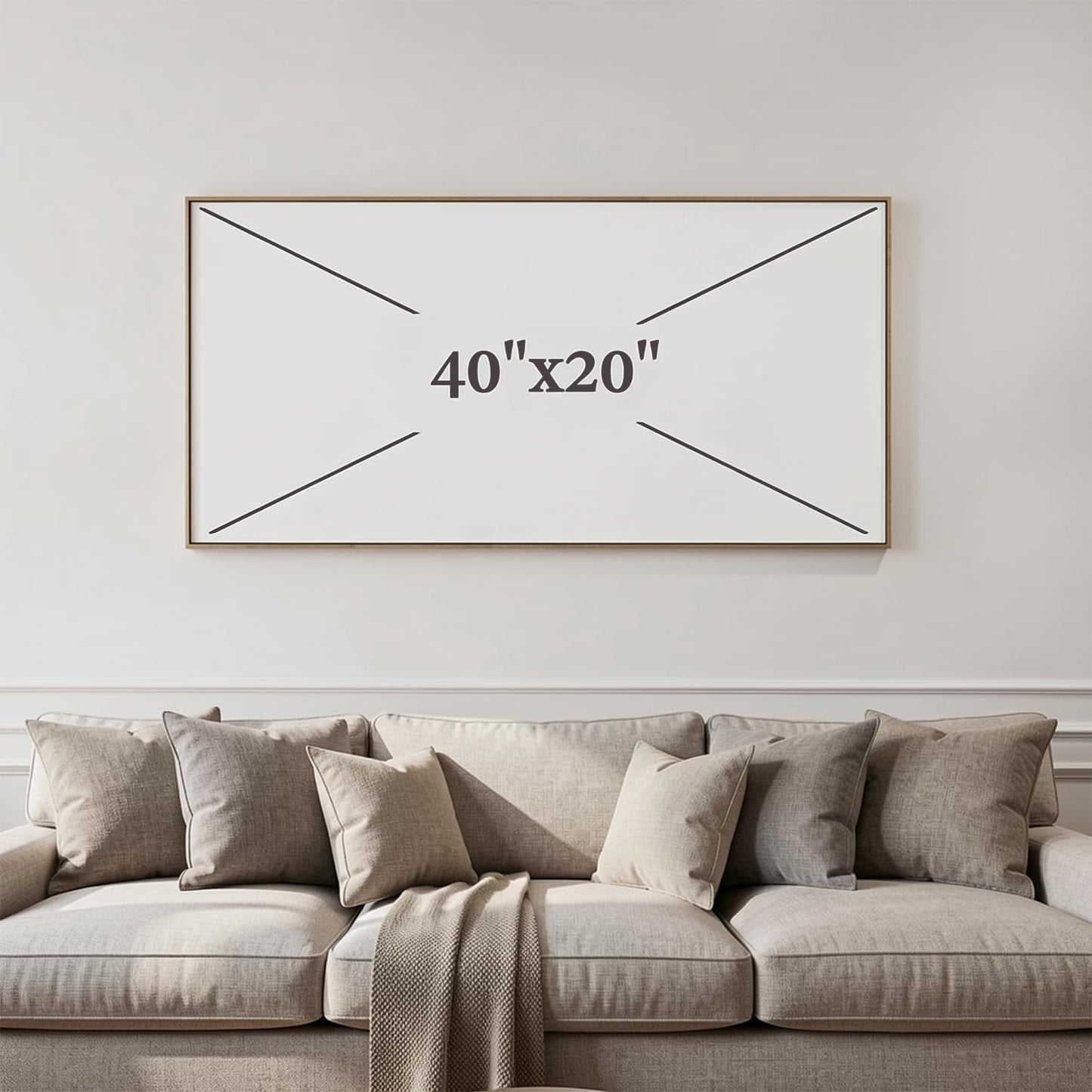 Wall Art Modern Flower Artwork Paintings White Blossom Gold Leaf Butterfly Landscape Picture wall Decor for Living Room Bedroom Kitchen 20"x40" with Framed