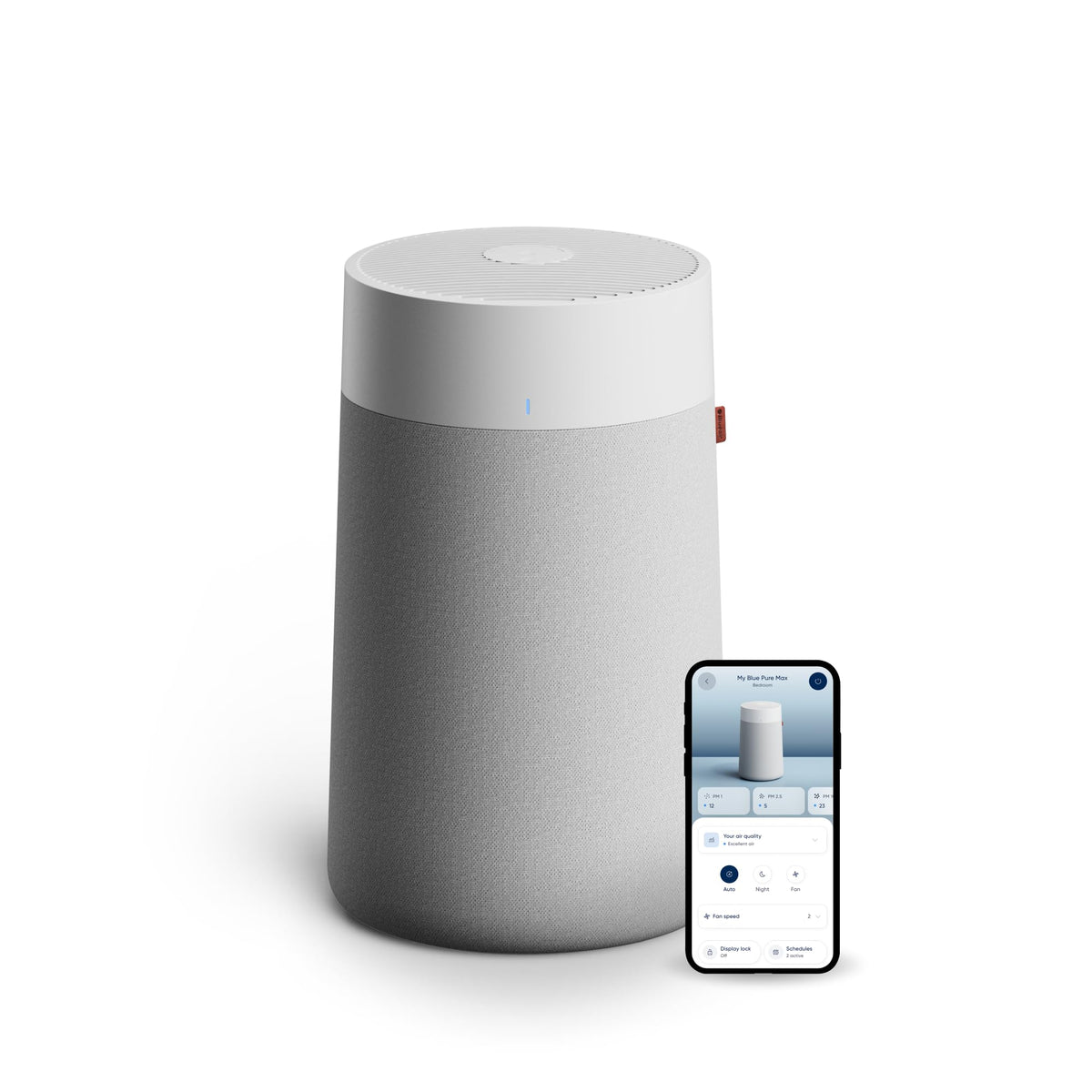 BLUEAIR Blue Pure 311i Max Smart Air Purifier for Medium Rooms up to 1,800 Sq Ft HEPASilent Air Cleaner for Pets Allergies Smoke & Dust WiFi Air Purifier with Auto Mode Quiet Air Purifier for Bedroom