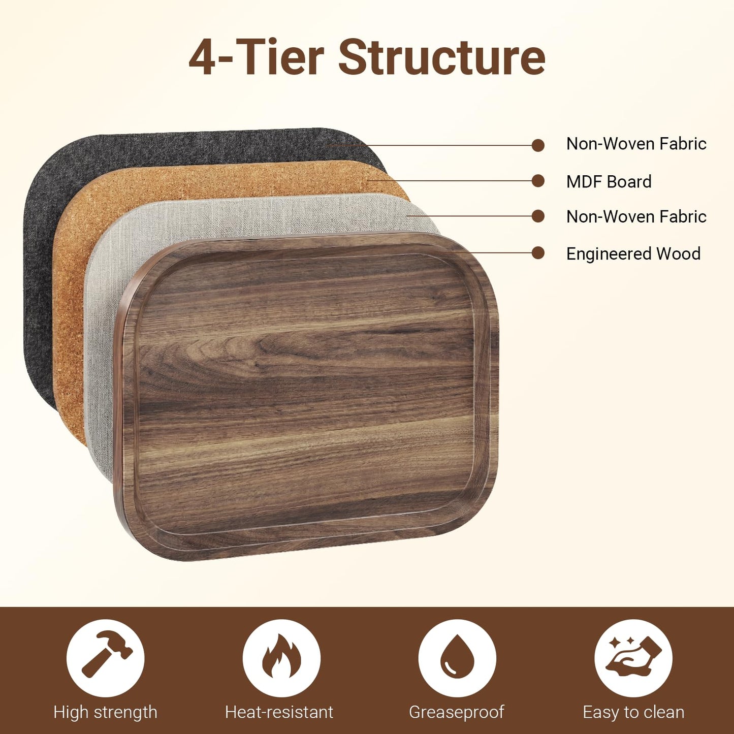 Eansstofars Adjustable Height TV Dinner Tray Table for Eating, 360°Swivel Small C Shaped End Side Table for Living Room, Bedroom,Hospital, Couch Armrest Table that Slide Under Sofa, Bed, Desk