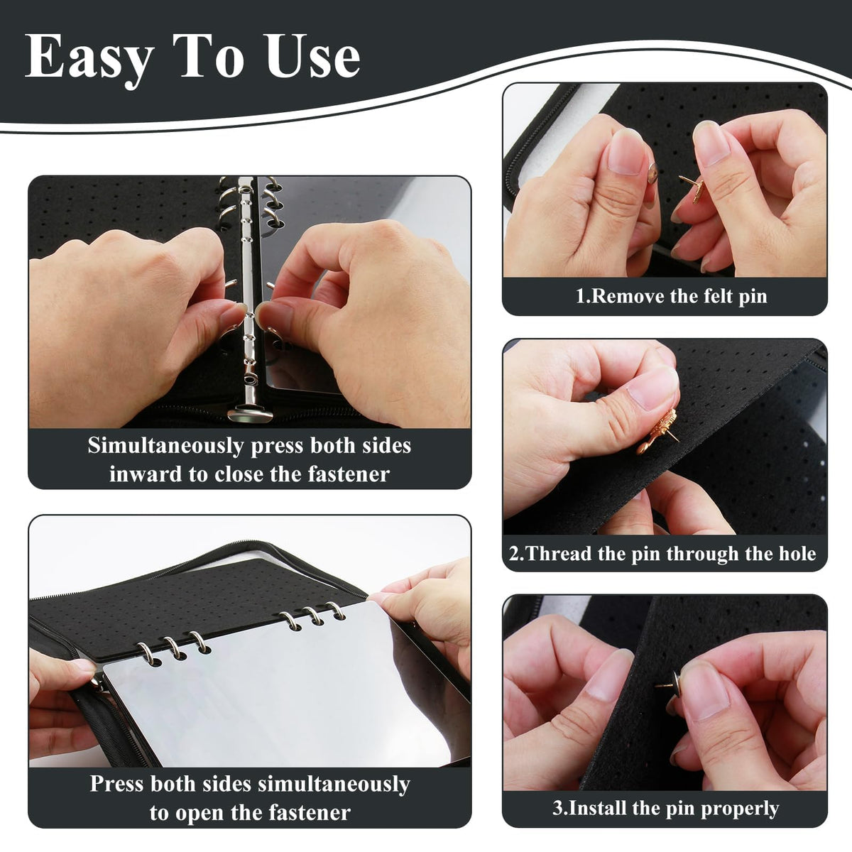 Enamel Pin Display Book,Trading Pins Holder with 6-Page Display Boards A5 Brooch Mini Board Collection,Pin Storage Bag Binder Organizer Case,for Badge Books Collector Small Travel Box(Black)