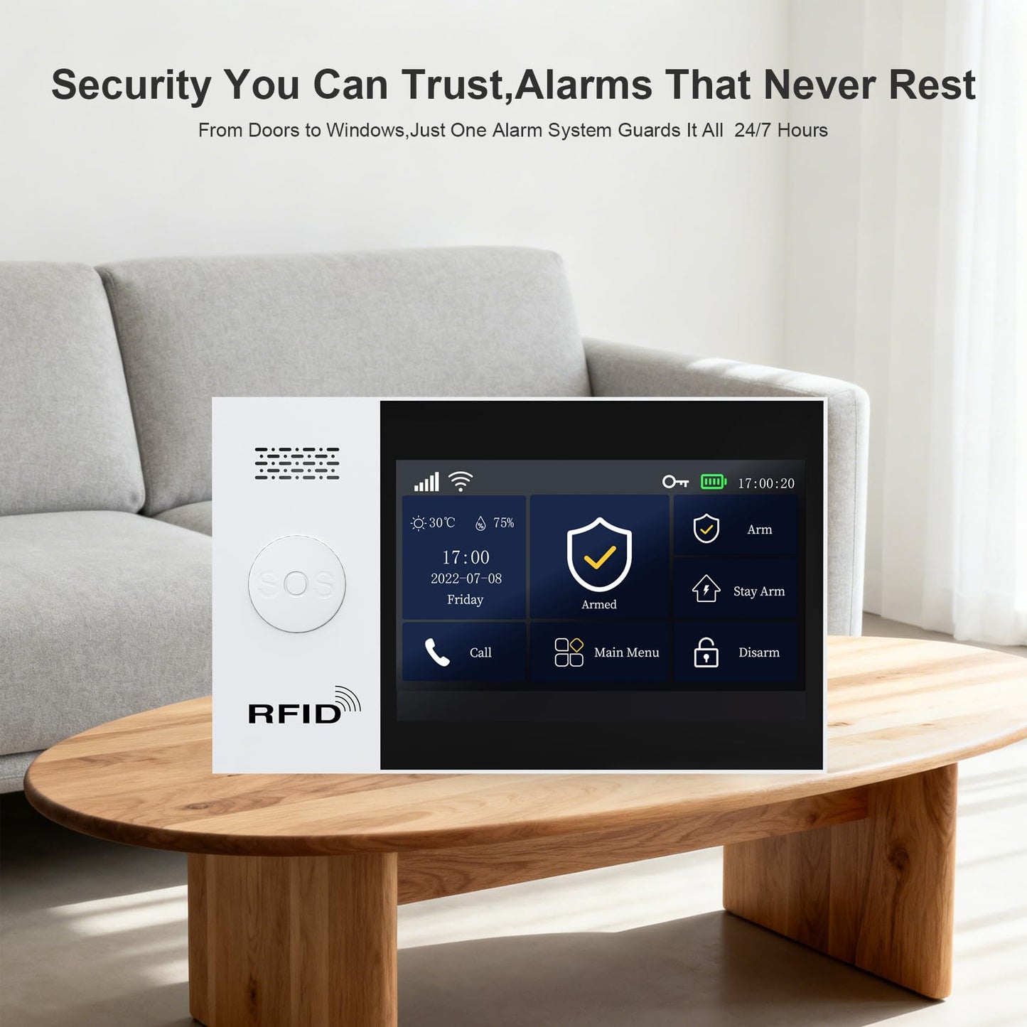PGST Wireless Home Alarm System,Smart Home Security Systems with 4G SMS/Tuya App Instant Alerts,Motion Detector,Door Alarm Sensors,Work with Alexa and Google Home,No Monthly Fee (24 Pieces)